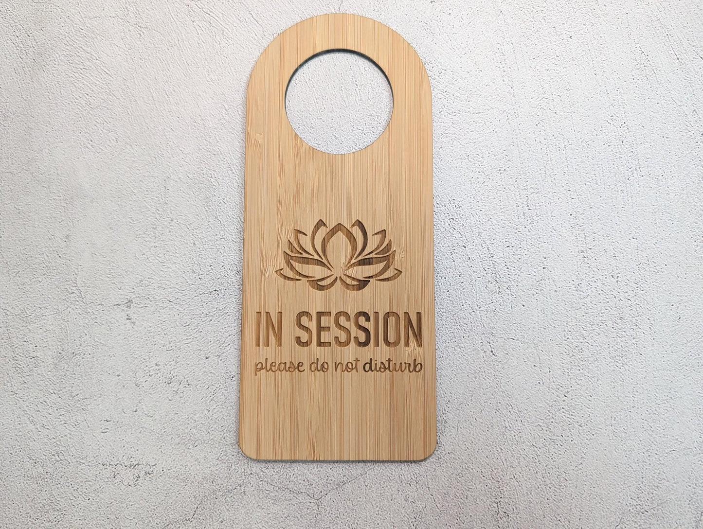 Counselling & Private Practice In Session Door Hanger | Bamboo