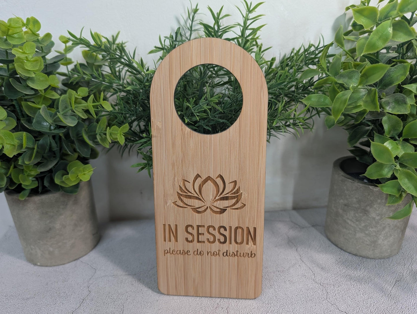 Counselling & Private Practice In Session Door Hanger | Bamboo