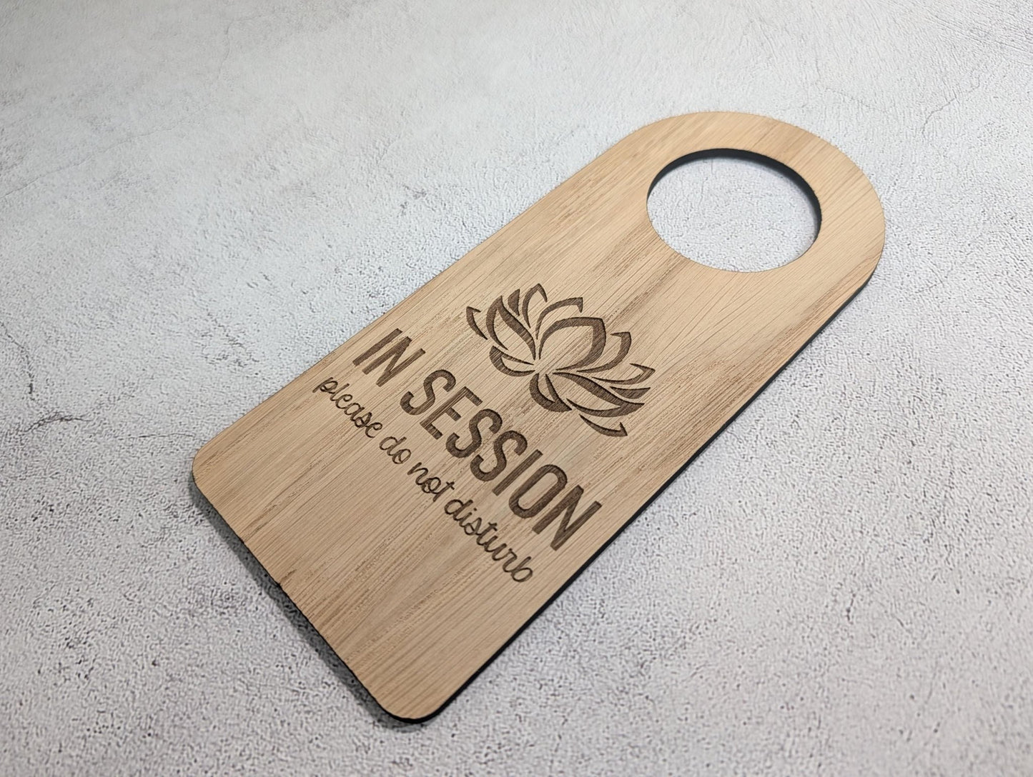 Counselling & Private Practice In Session Door Hanger | Oak
