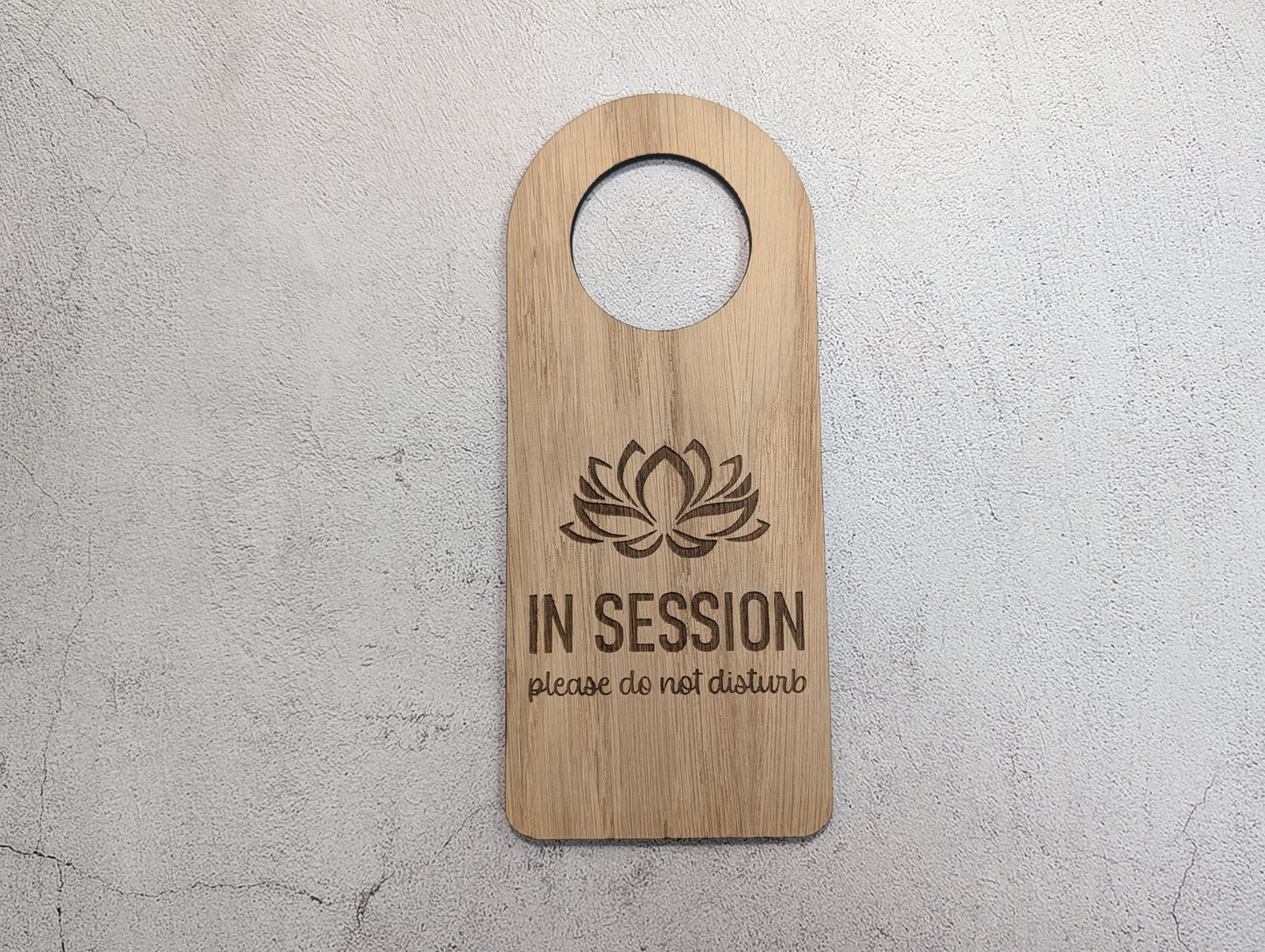 Counselling & Private Practice In Session Door Hanger | Oak