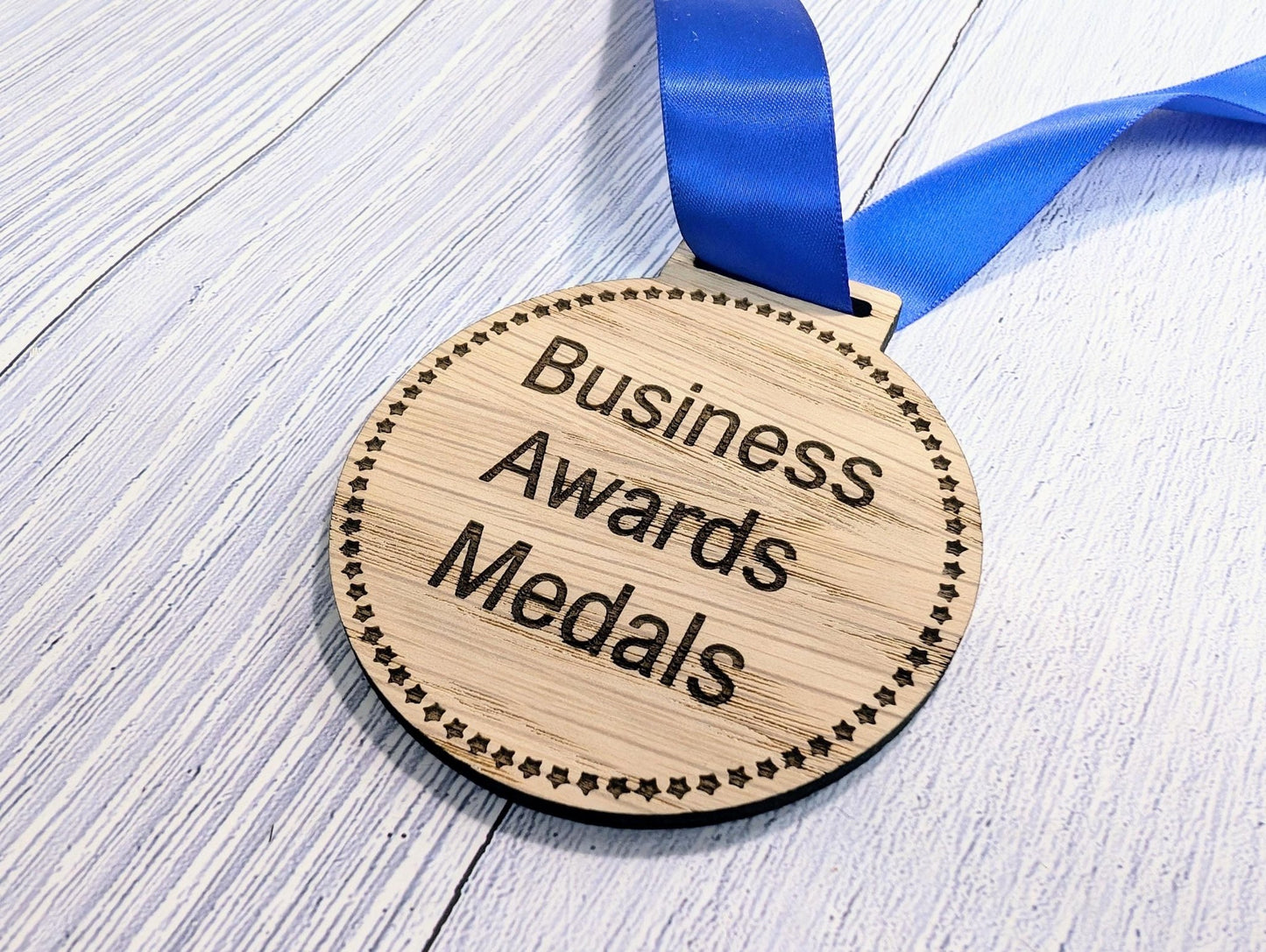 Custom Business Award Wooden Medals - Eco - Friendly & Personalised, Achievements, Bulk Wood Medals, Zero Waste Medals, Club Medals - CherryGroveCraft