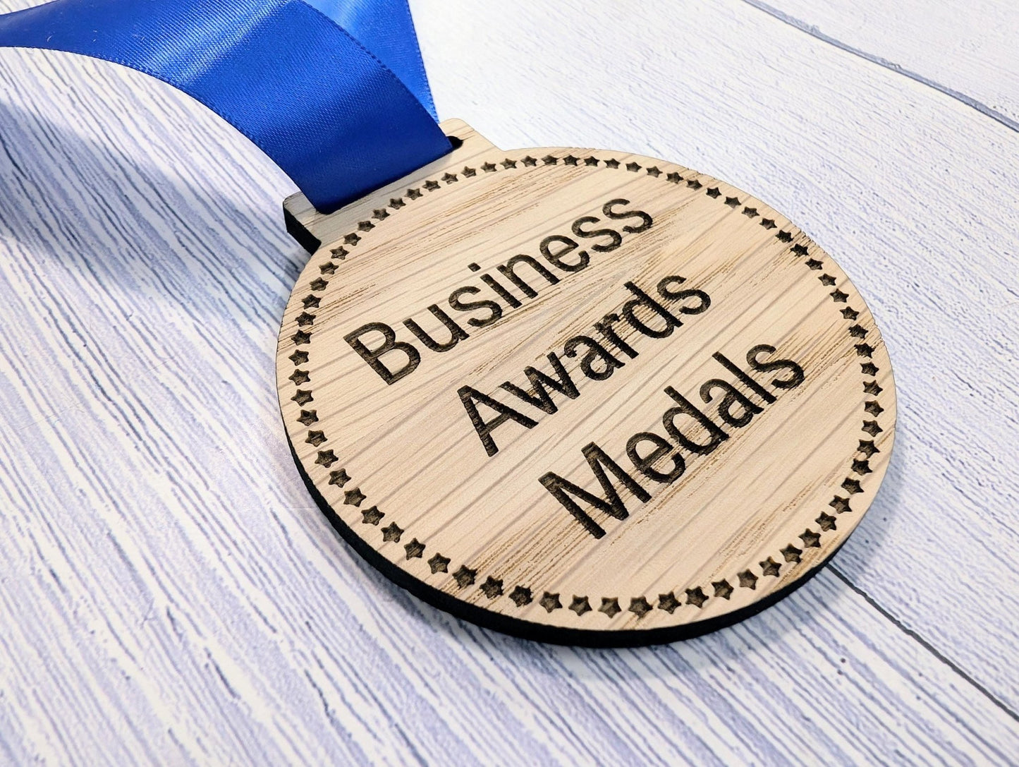 Custom Business Award Wooden Medals - Eco - Friendly & Personalised, Achievements, Bulk Wood Medals, Zero Waste Medals, Club Medals - CherryGroveCraft