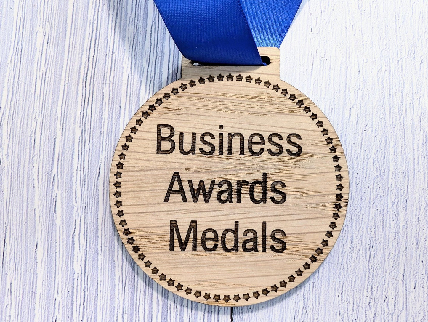 Custom Business Award Wooden Medals - Eco - Friendly & Personalised, Achievements, Bulk Wood Medals, Zero Waste Medals, Club Medals - CherryGroveCraft