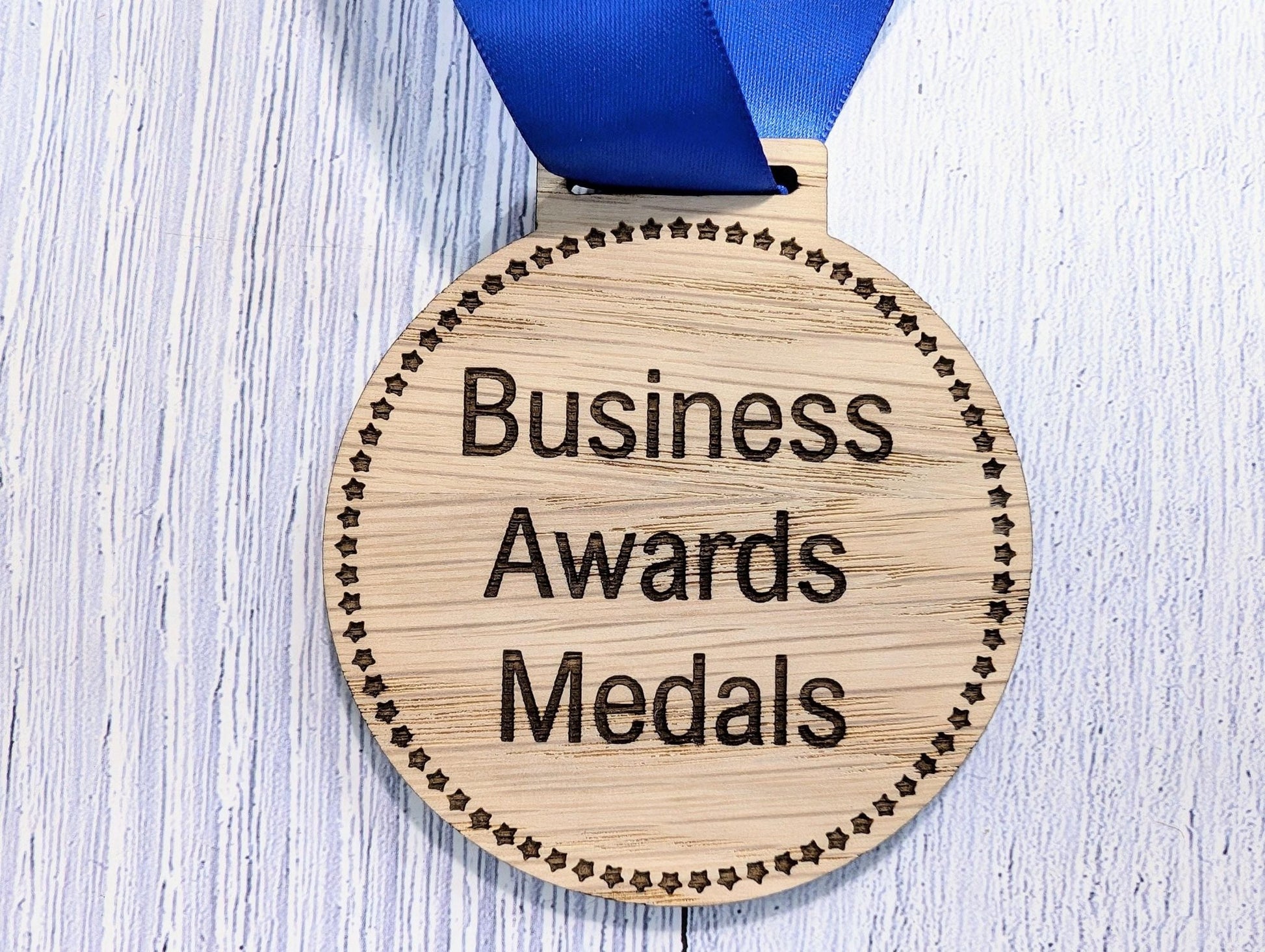 Custom Business Award Wooden Medals - Eco - Friendly & Personalised, Achievements, Bulk Wood Medals, Zero Waste Medals, Club Medals - CherryGroveCraft