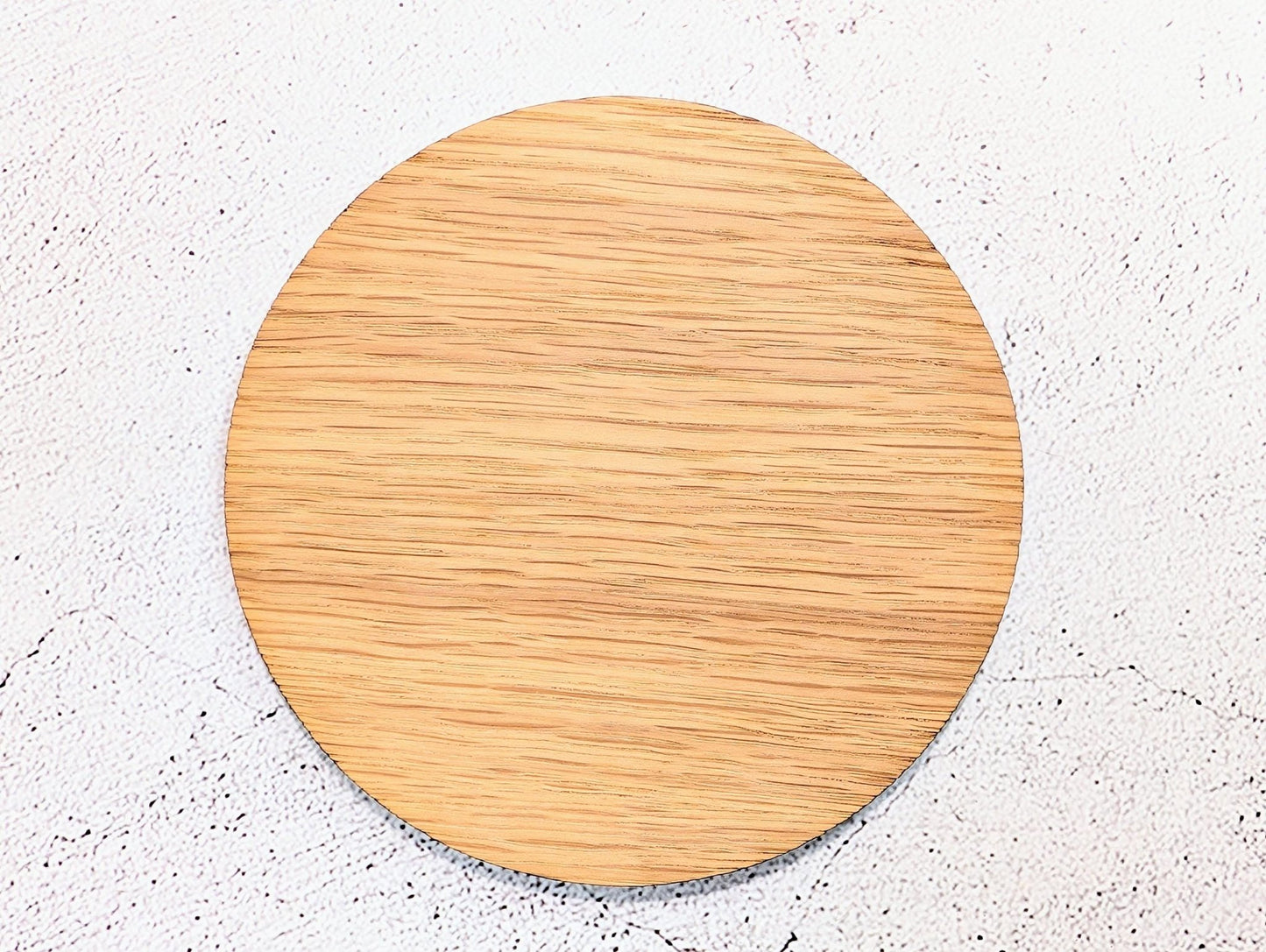 Custom Google Review Coaster – Personalised QR Code Oak Veneer Drink Coaster, Handmade in Wales | Business Branding Gift - CherryGroveCraft