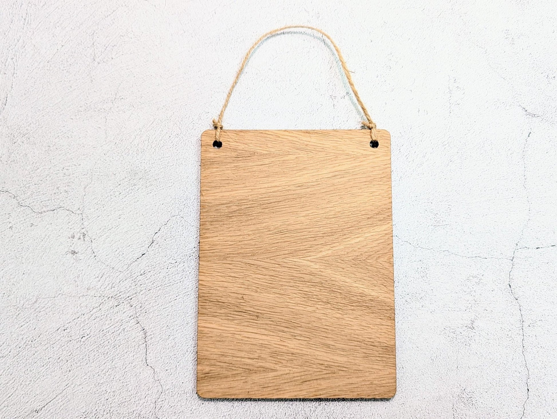Custom Logo Google Review Sign – Oak Veneered Hanging QR Code Sign for Businesses, Handmade in Wales, Plastic - Free Packaging - CherryGroveCraft