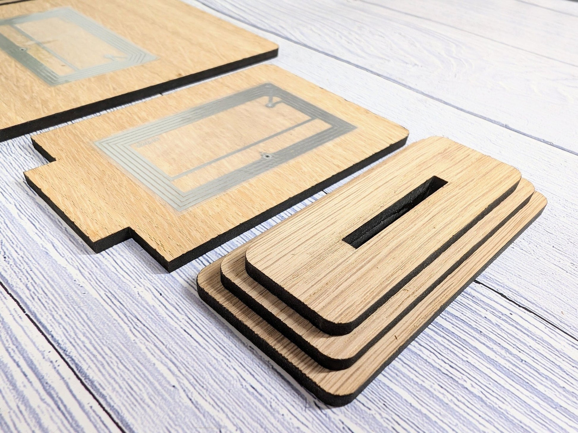 Custom NFC 'Tap to Pay' Wooden Sign - Personalised Logo, Eco - Friendly, Handmade in Wales, NFC tag, 2 Sizes, Signage - CherryGroveCraft