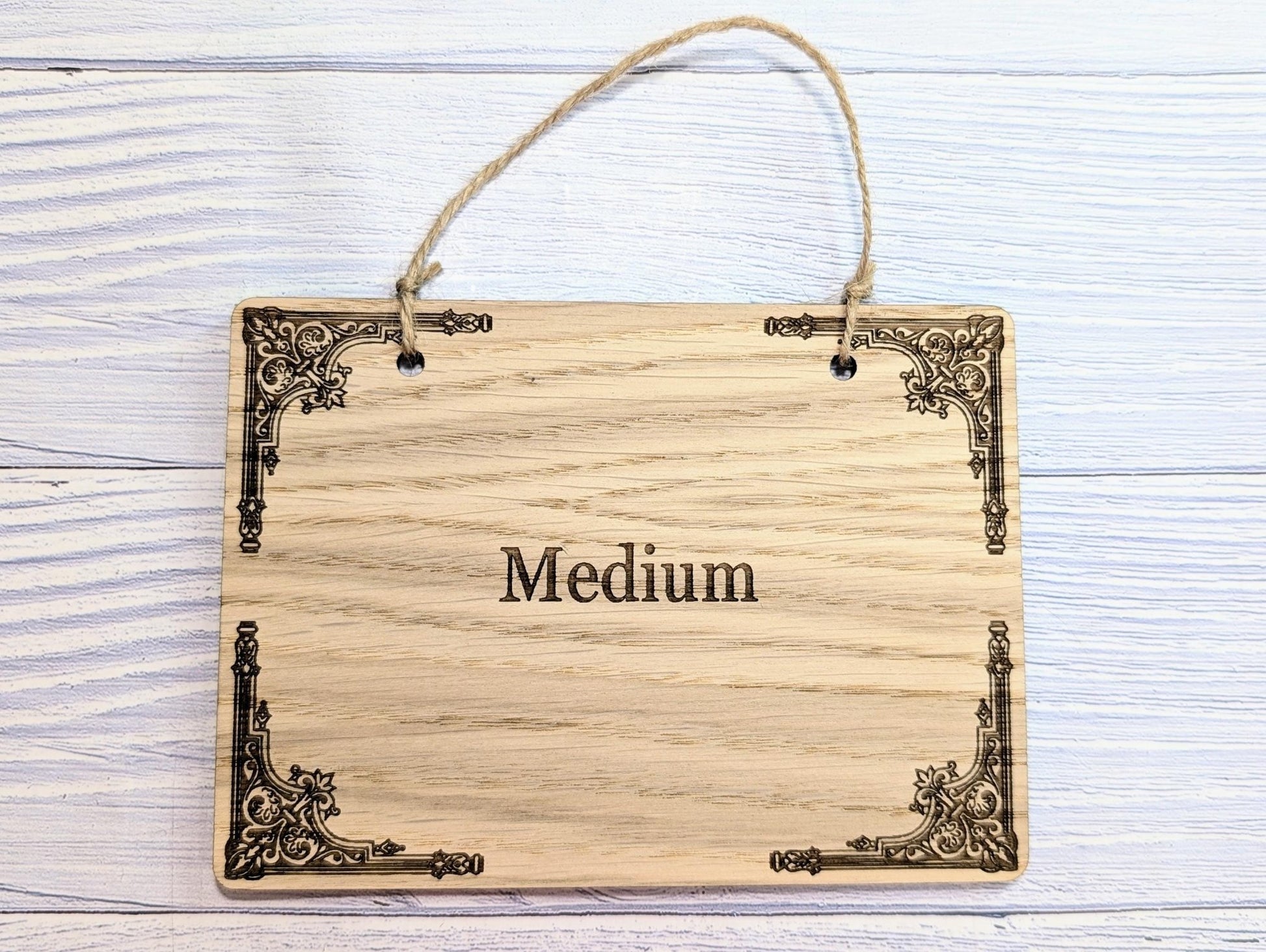 Custom Oak Signage | Personalised Wooden Hanging Sign | Anniversary Gift | Man Cave Sign | Bar Sign | Christmas Fun | Hanging Den Sign - CherryGroveCraft