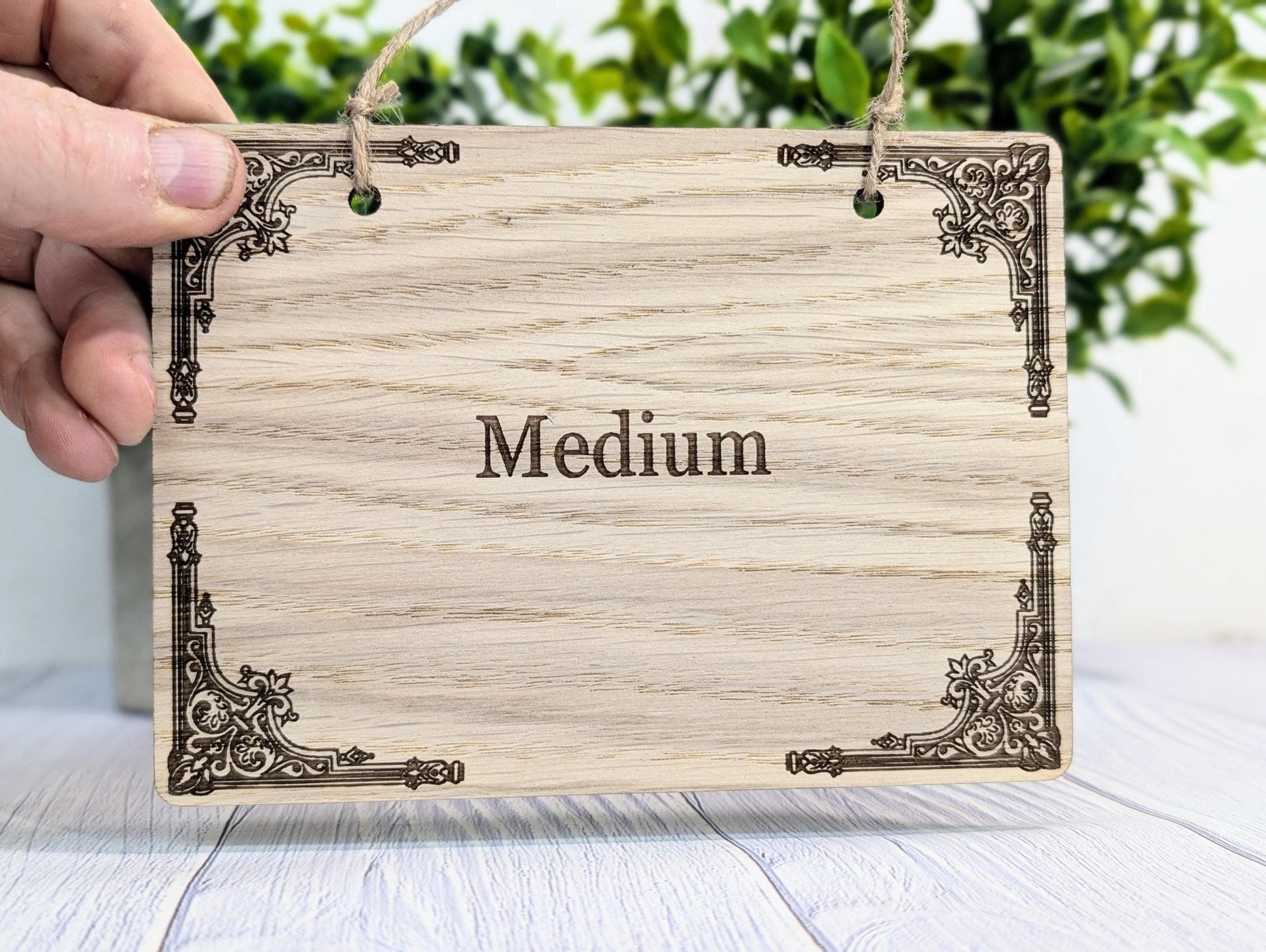 Custom Oak Signage | Personalised Wooden Hanging Sign | Anniversary Gift | Man Cave Sign | Bar Sign | Christmas Fun | Hanging Den Sign - CherryGroveCraft