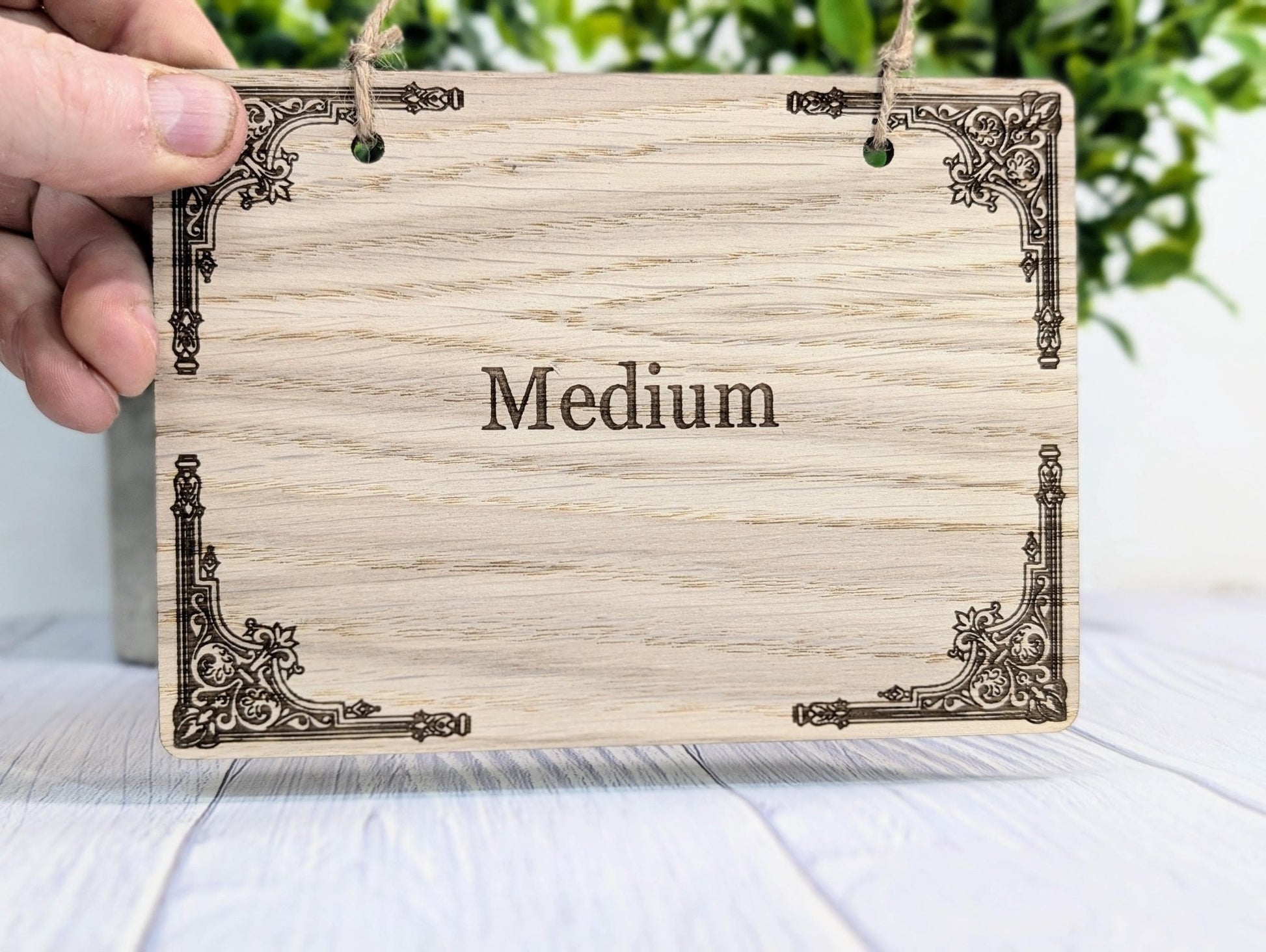 Custom Oak Signage | Personalised Wooden Hanging Sign | Anniversary Gift | Man Cave Sign | Bar Sign | Christmas Fun | Hanging Den Sign - CherryGroveCraft