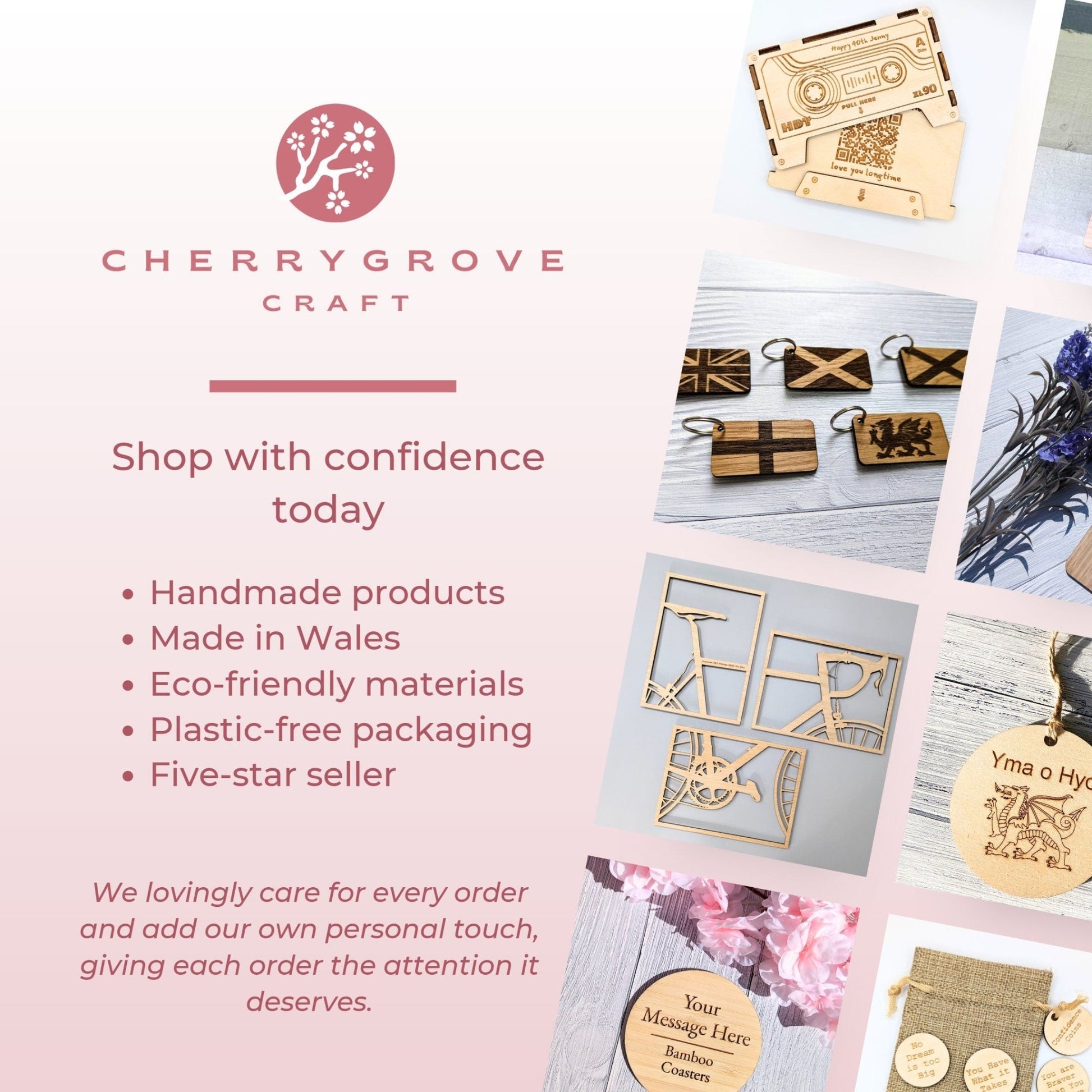 Customer Service Recognition Rosettes: Celebrate Achievements with Eco - Friendly Personalised Wooden Awards - CherryGroveCraft