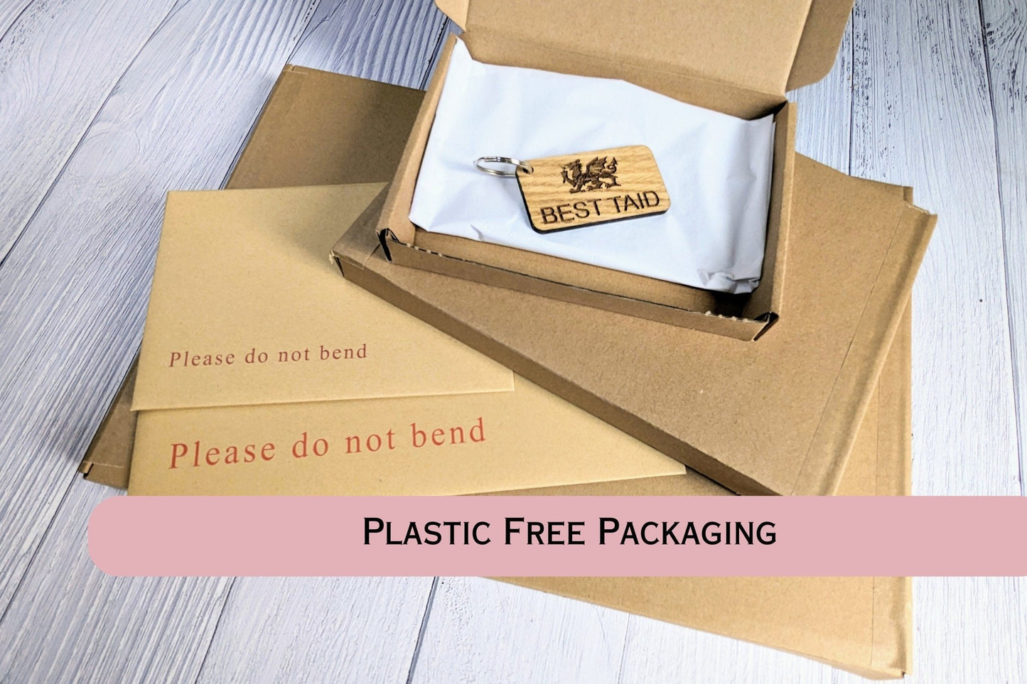 Extra - Large Bamboo Keyring, Personalised Gift, 200x80mm - Ideal for First Car, New Home, or Those Who Misplace Keys, Eco - Friendly - CherryGroveCraft