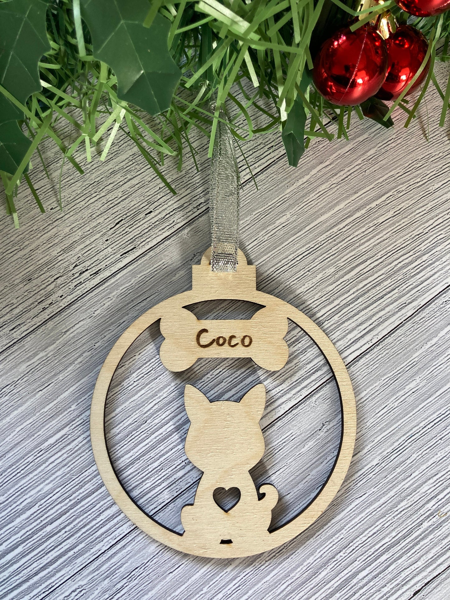 Personalised Dog Christmas Tree Decoration | Christmas Gift for Dog Lovers | Stocking Filler