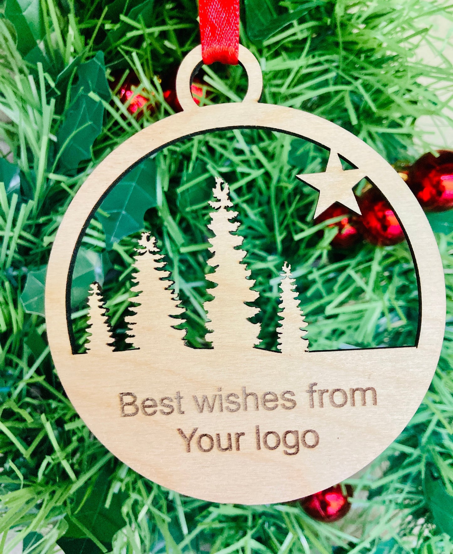 Personalised Christmas Bauble Decoration | Branded decoration | Employee Gift | Bulk