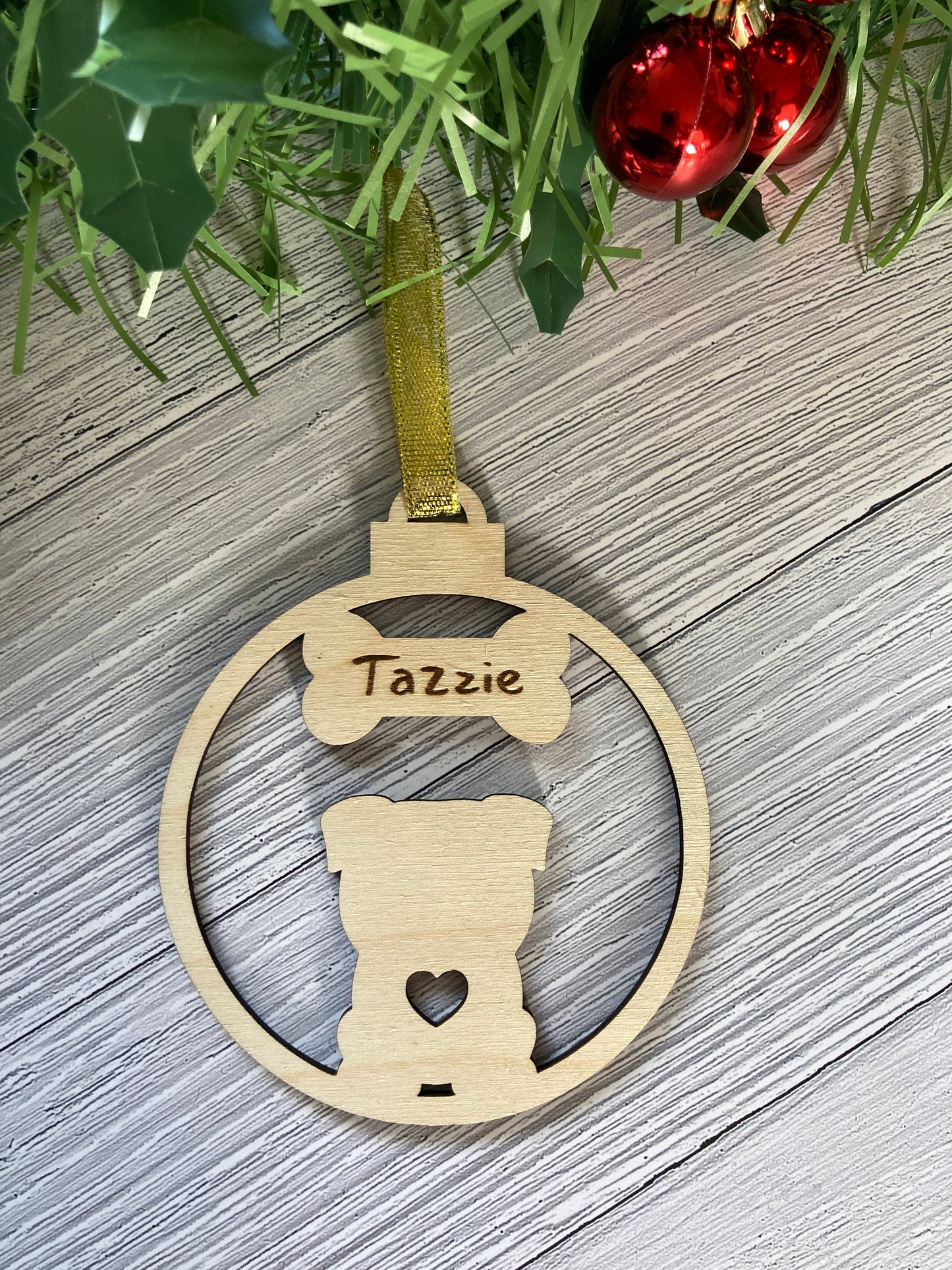 Personalised Dog Christmas Tree Decoration | Christmas Gift for Dog Lovers | Stocking Filler