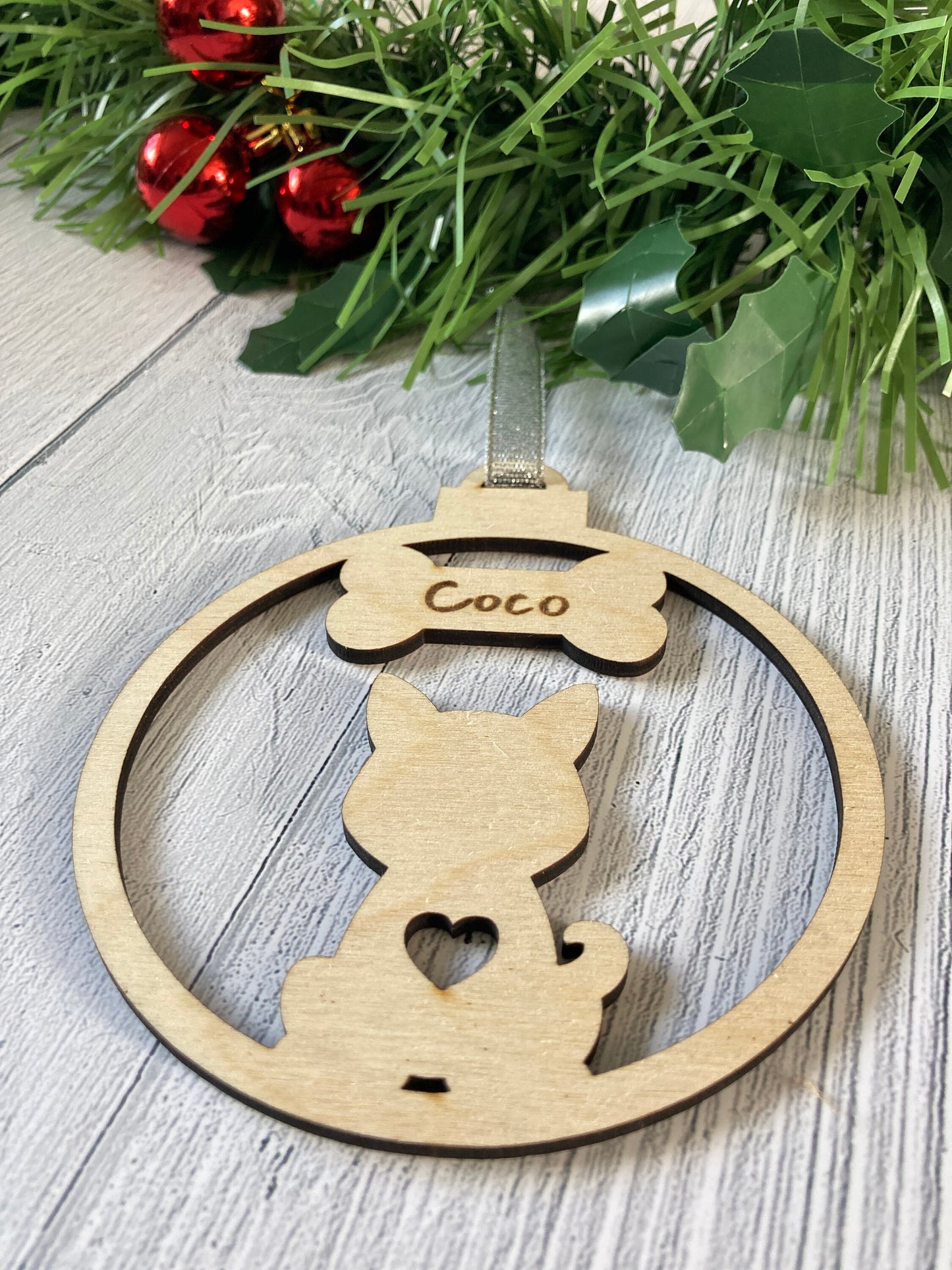 Personalised Dog Christmas Tree Decoration | Christmas Gift for Dog Lovers | Stocking Filler