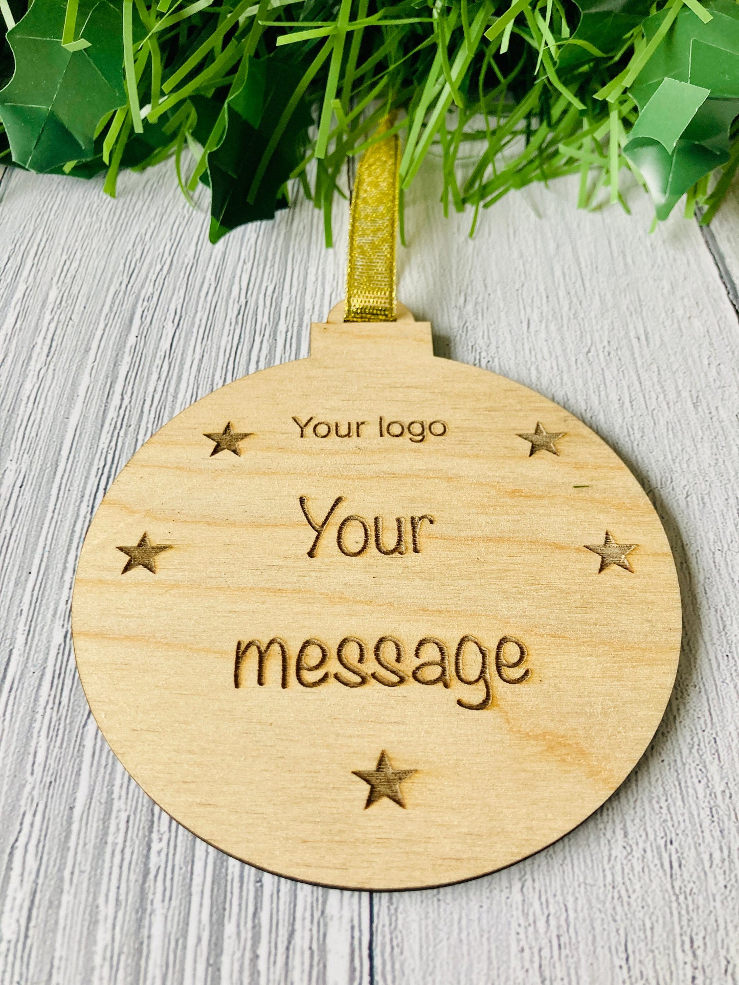 Personalised Christmas Bauble Decoration | Branded decoration | Employee Gift | Bulk