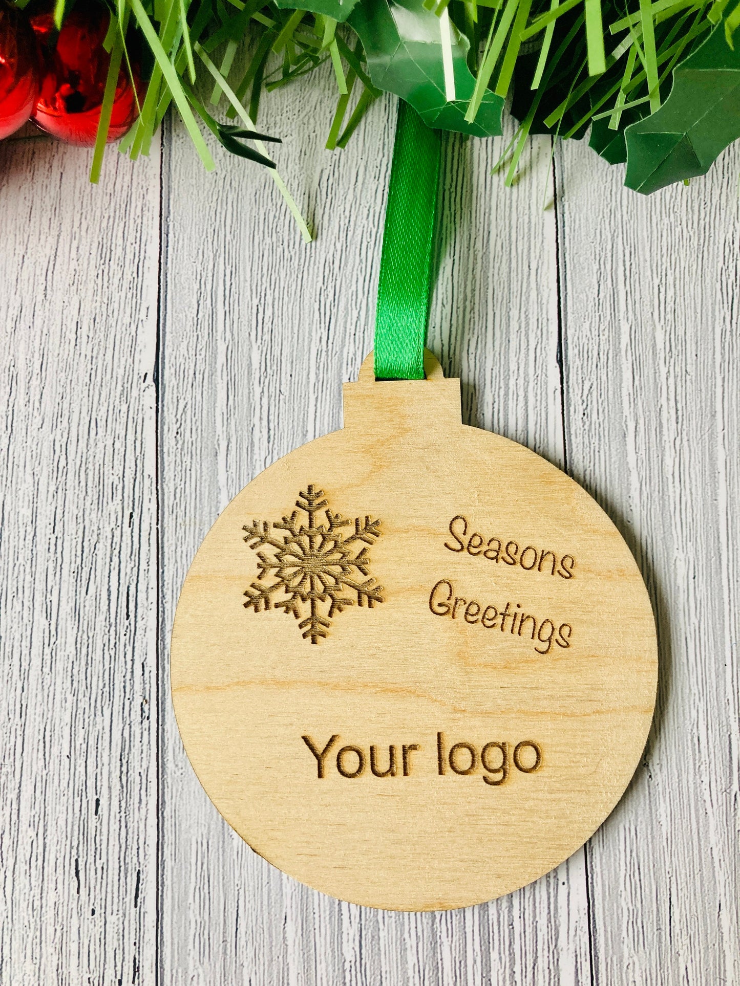 Personalised Christmas Bauble Decoration | Branded decoration | Employee Gift | Bulk