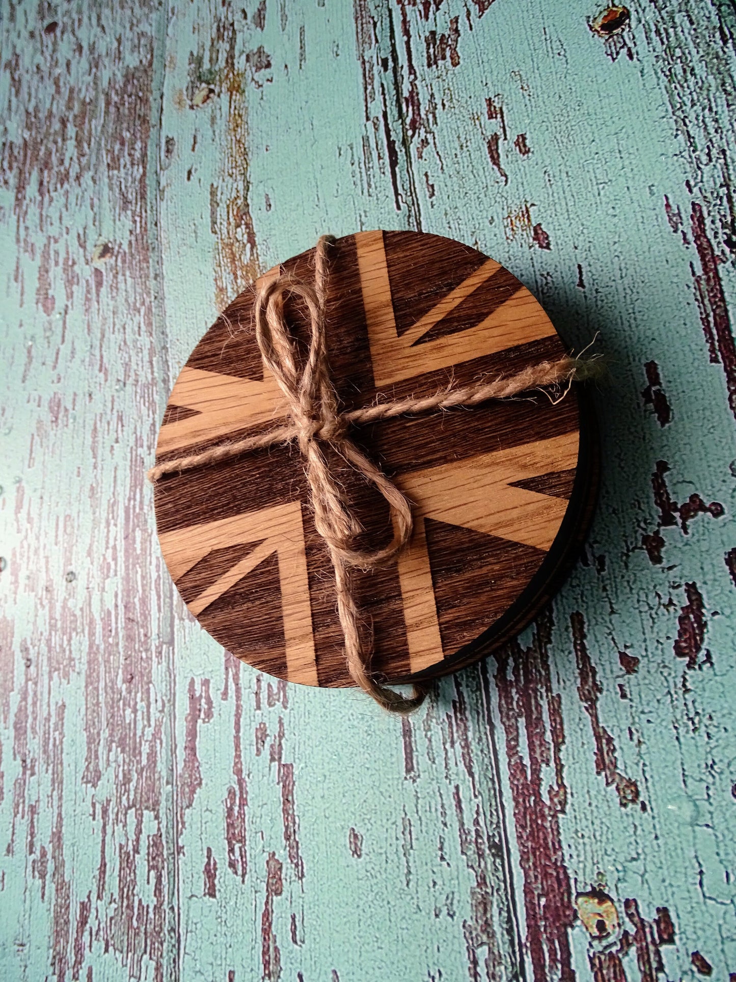 Union Jack Coasters, British Gifts, Union Jack Gift, Oak