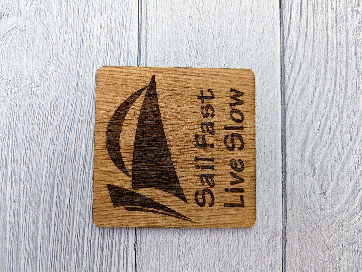 Sailing Coasters, Choice of Sailing Slogan, Pack of 6 Coasters