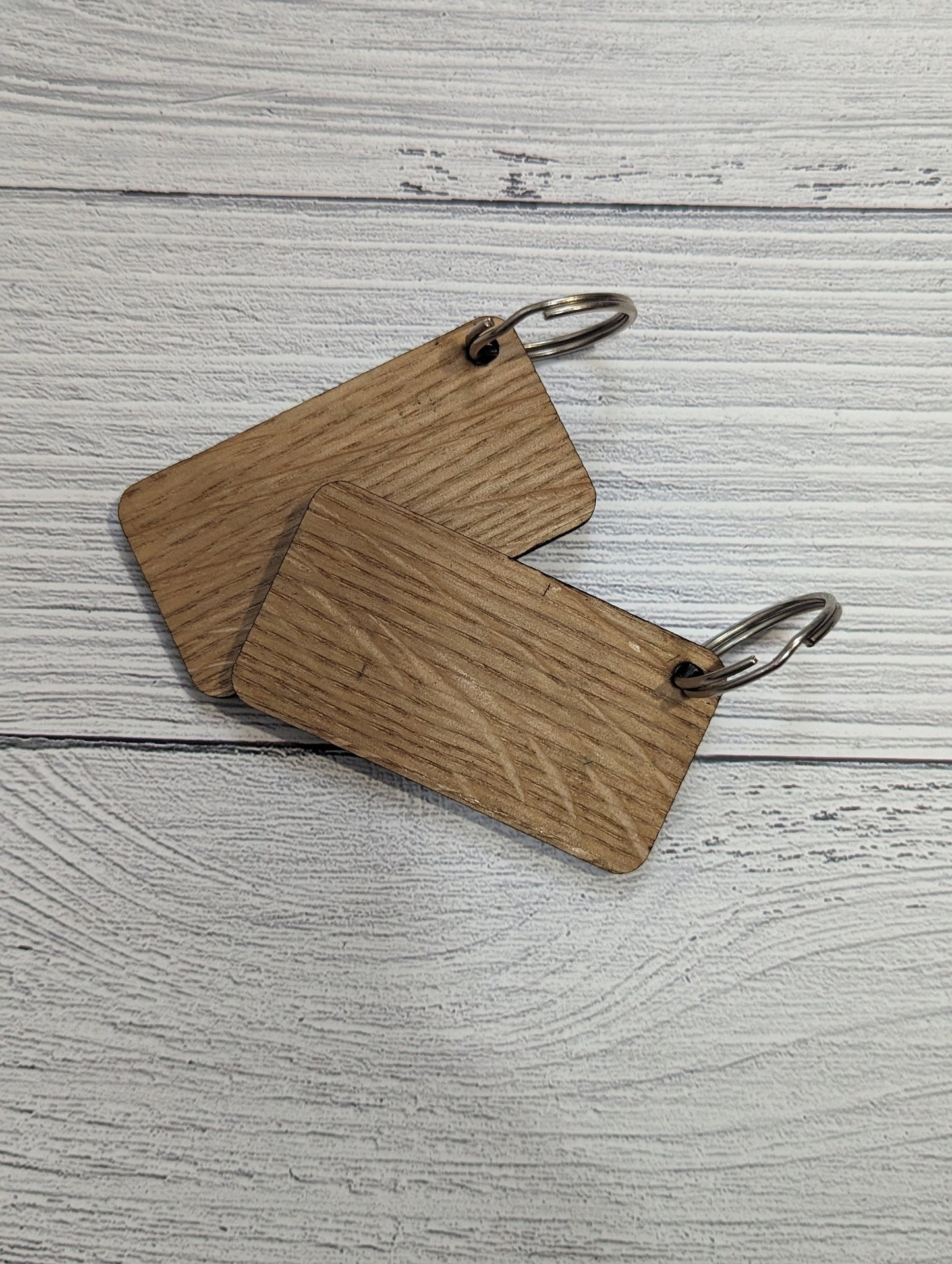 Union Jack Keyrings, Union Jack Gift, Oak