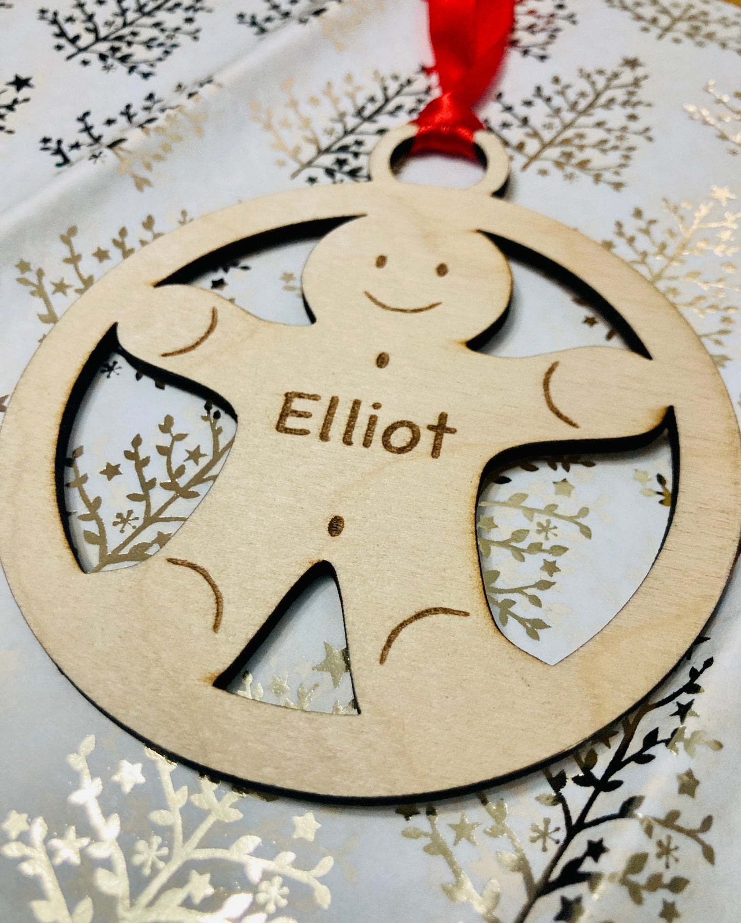 Gingerbread Man, Personalised Christmas Bauble | Personalised Christmas Gifts | Christmas Baubles