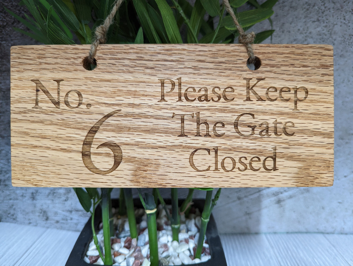 Personalised Solid Oak Sign - Handmade Engraved Gift