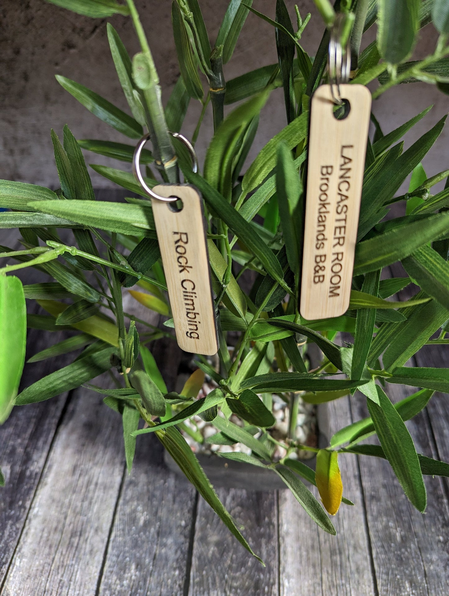 Personalised Bamboo Keyrings for Your Business