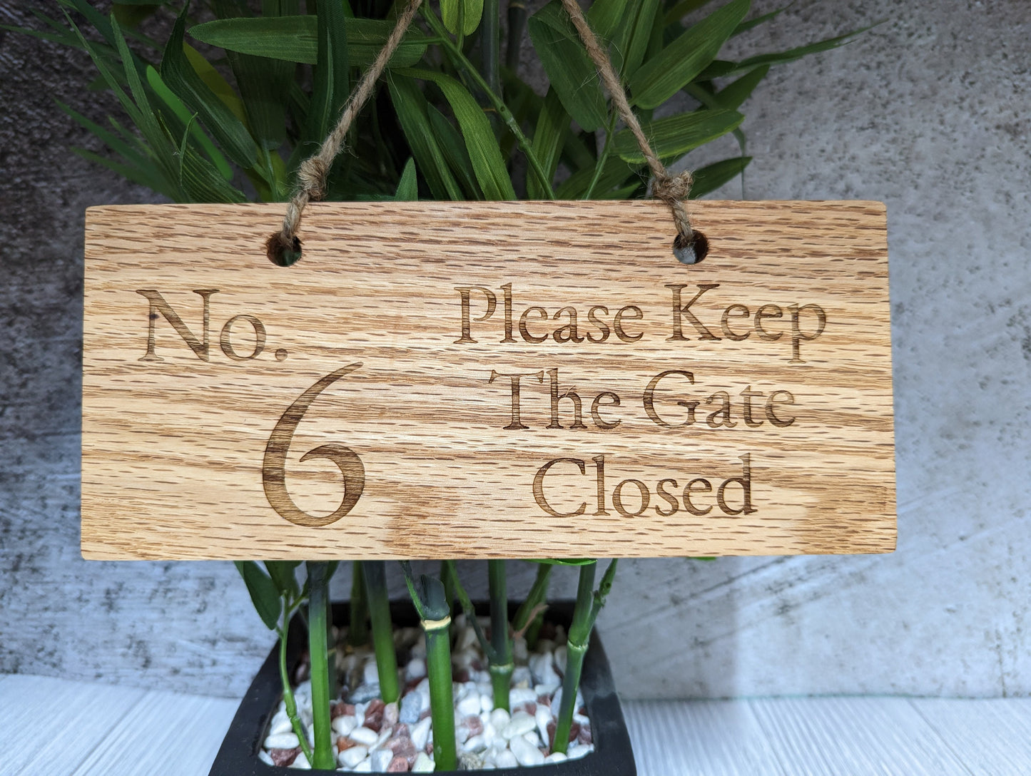 Personalised Solid Oak Sign - Handmade Engraved Gift