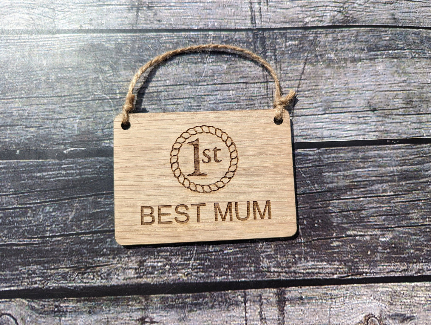 Best Mum, Best Dad, Best Gran, & Best Grandad Sign, Wooden Hanging Sign, Birthday Gift, Fathers Day Gift, Mothers Day Gift