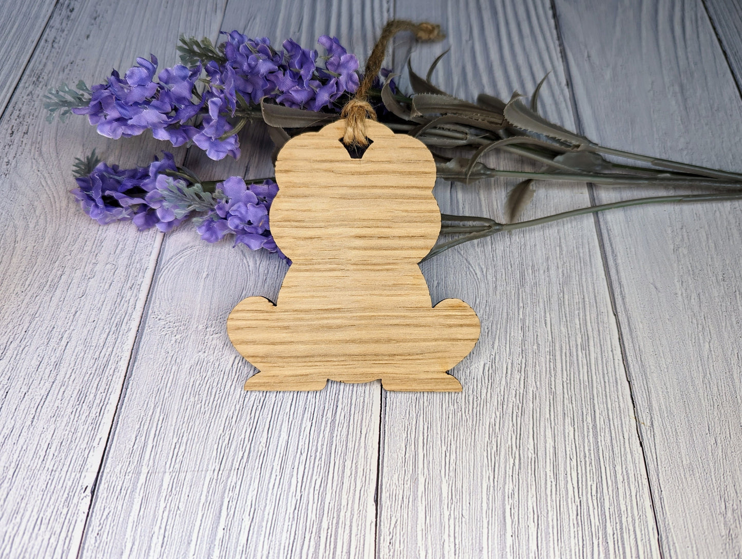 Wooden Frog Bauble | Embrace Your Inner Frog | Can Be Personalised | Oak Veneered MDF