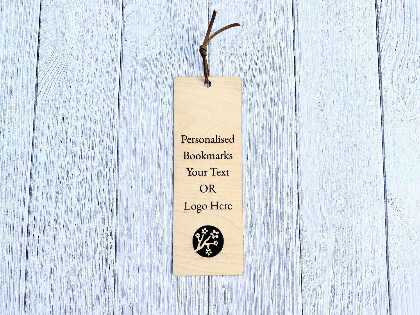 Personalised Engraved Wooden Book Mark | Logo Engraved Bookmark | Custom Book Mark | Corporate Gifts | Branded Bookmark | Bookshop Branding