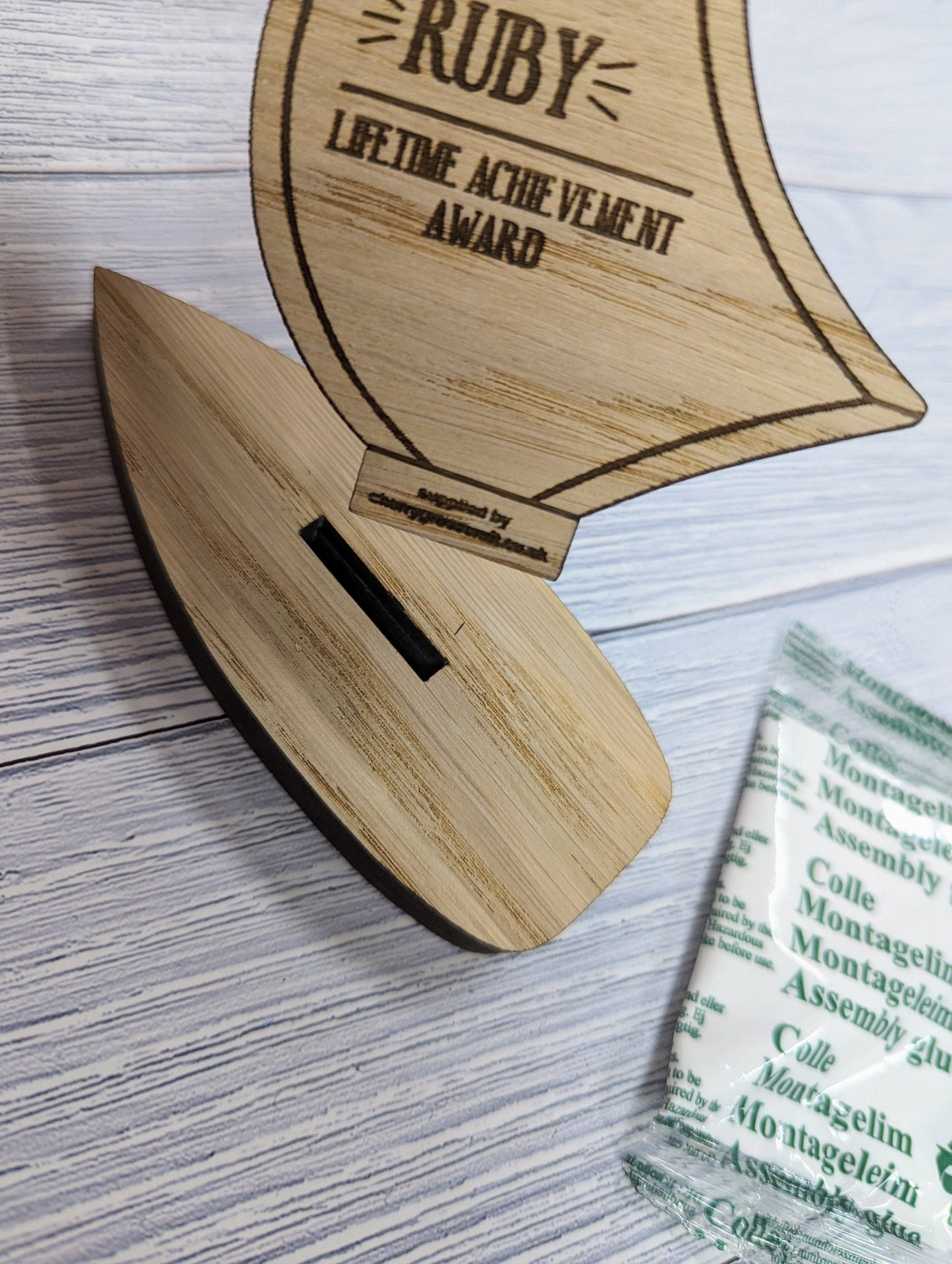 Personalised Employee Recognition Hero Trophy - Customise Your Hero! Add Your Logo