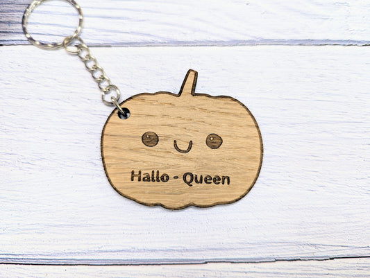 Personalised Halloween Pumpkin Keyring - A Spooky Season Must-Have!