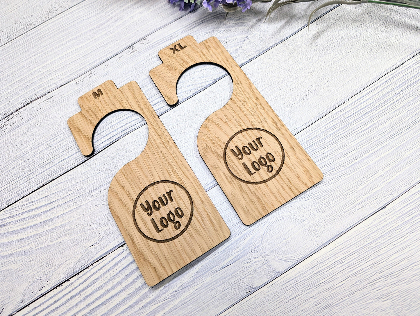 Personalised Garment Rail Dividers for Clothing Stores - Custom Size Labels & Logo Option - Ideal for Boutiques and Retail Shops