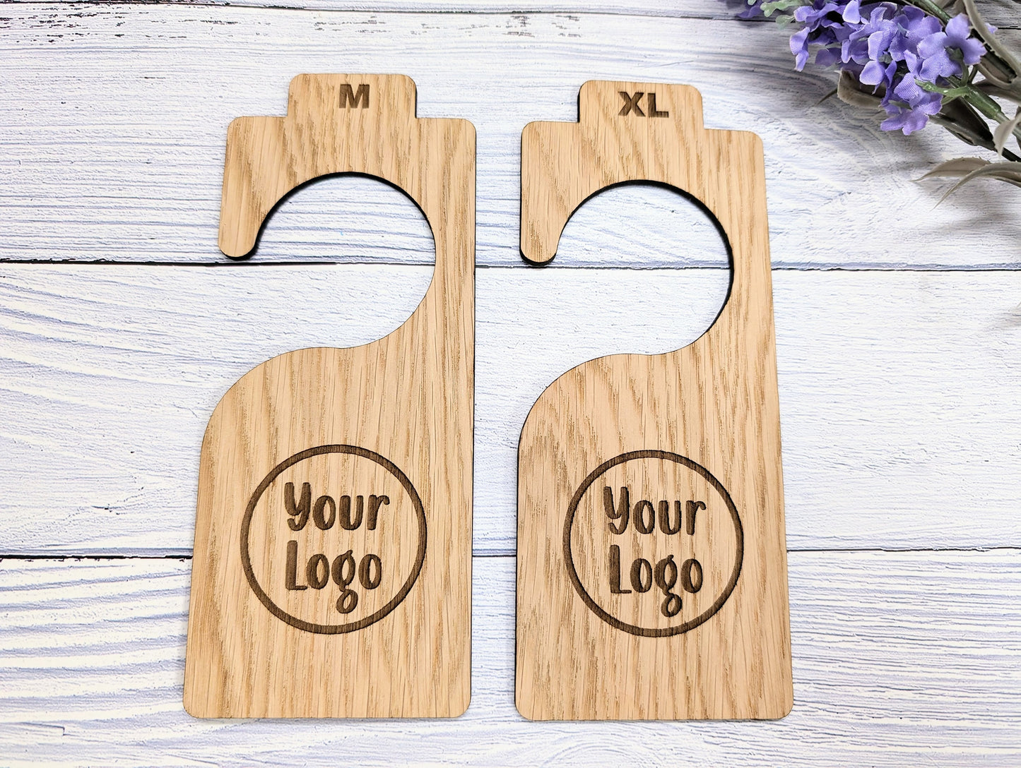 Personalised Garment Rail Dividers for Clothing Stores - Custom Size Labels & Logo Option - Ideal for Boutiques and Retail Shops