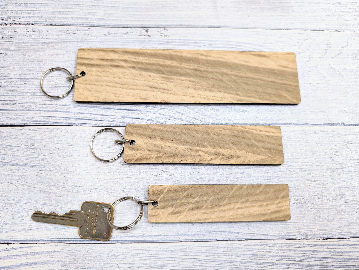 Custom UK Car Plate Keyring - Handmade Eco-Friendly Oak, Personalised Vehicle Registration Gift, Available in 3 Sizes