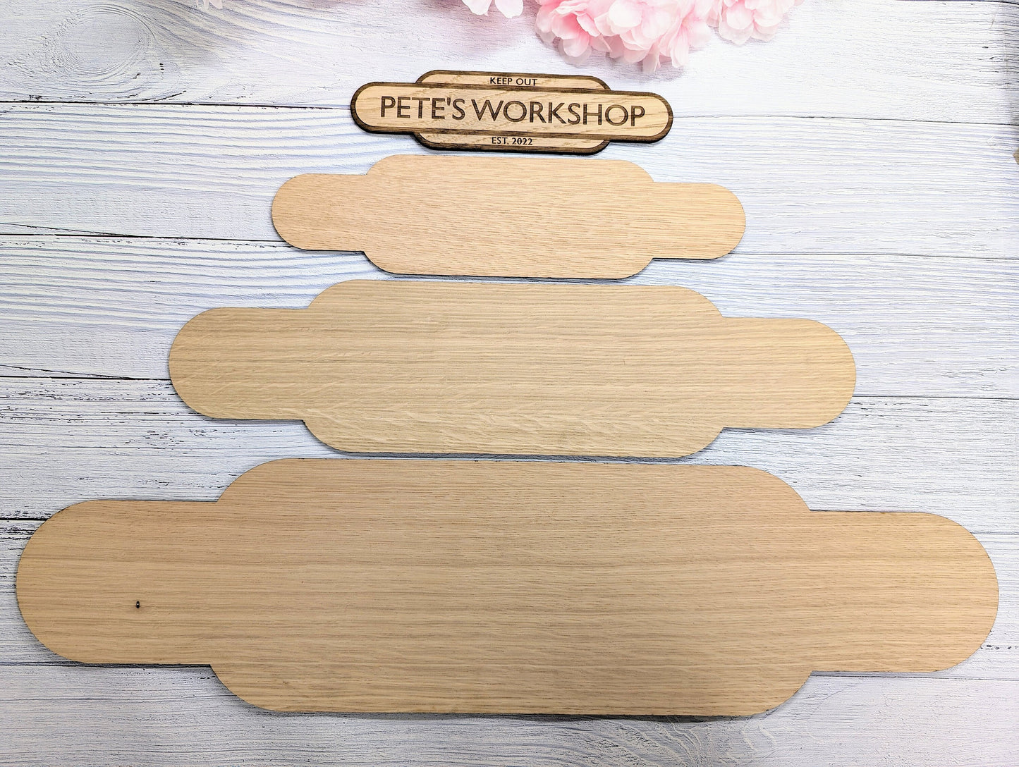 Personalised Railway Station Workshop Door Sign - Indoor Use - Oak MDF - Customisable Text, 4 Sizes - Eco-Friendly, British Rail