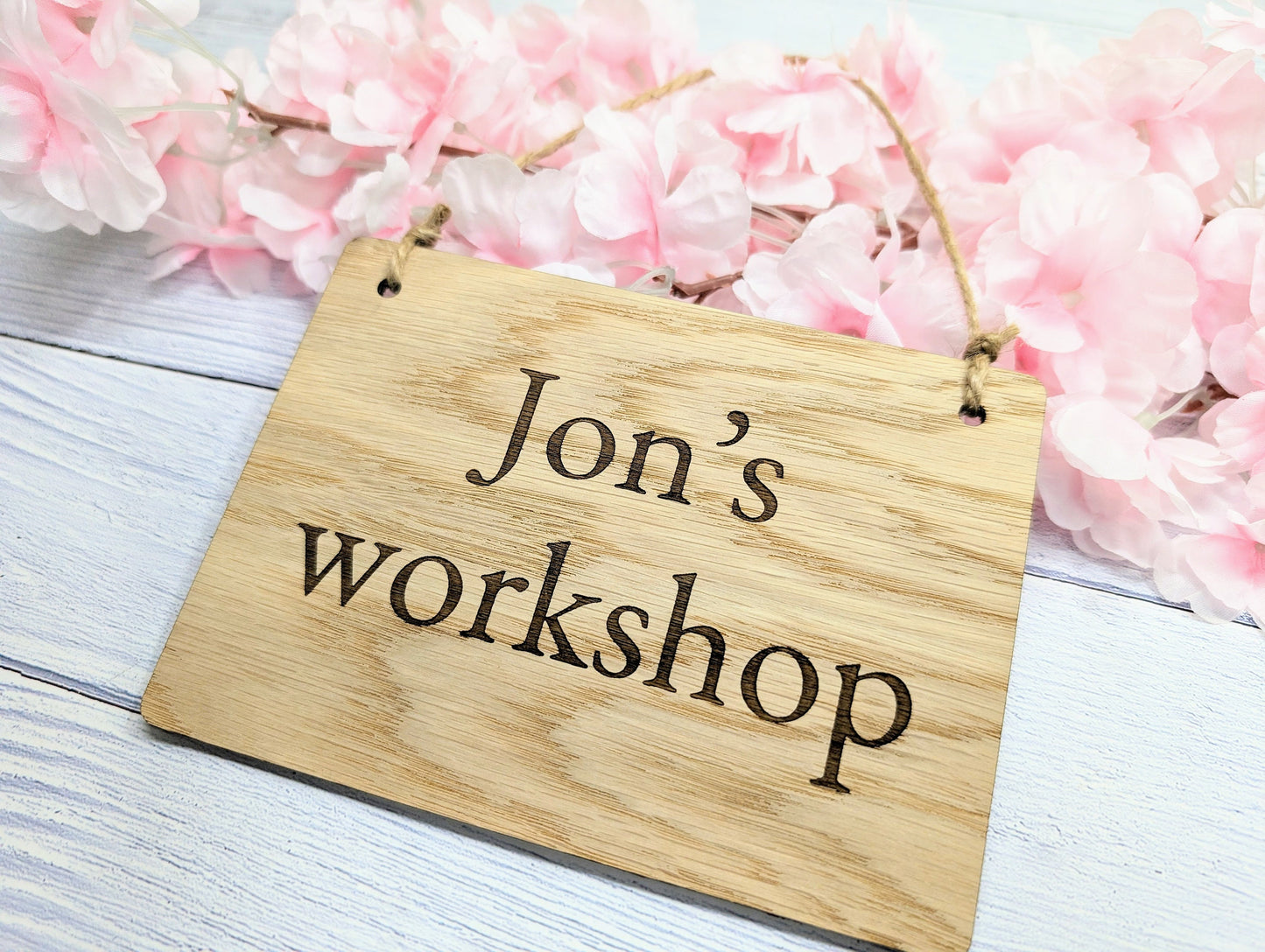 Workshop Sign Personalised, Wooden - Personalised Name Plaque, 4 Sizes | Handcrafted, Eco-Friendly, Ideal for Home & Professional Workshops