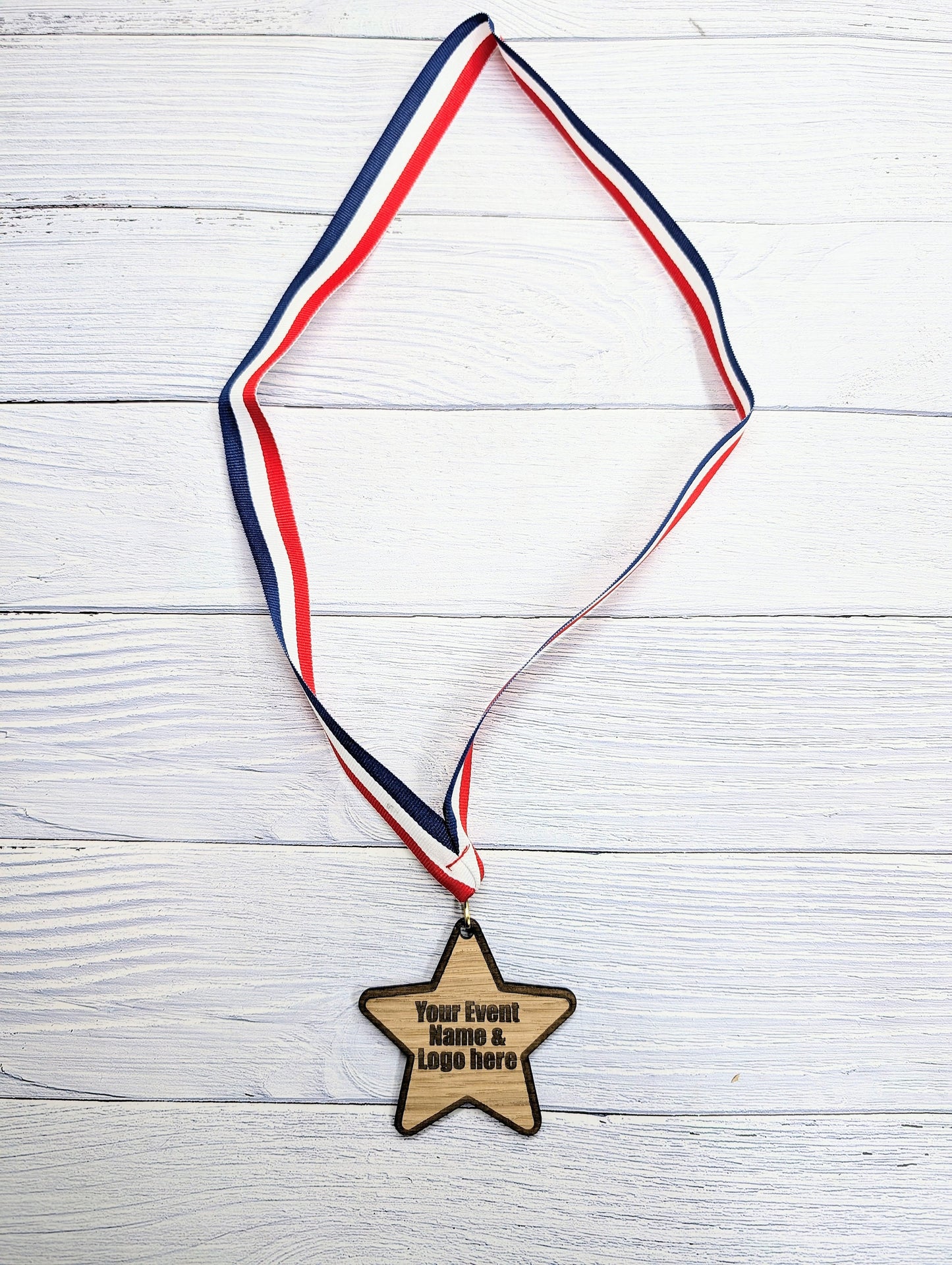 Custom Star-Shaped Wooden Medals - Personalised for Events & Organisations | Bulk Discounts, Participation Awards, Handcrafted