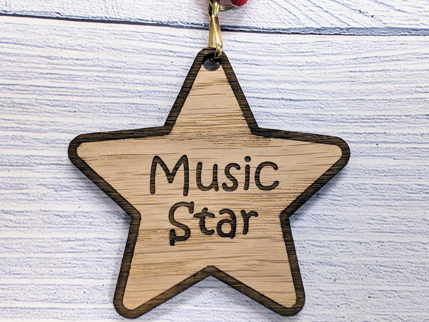 Personalised School Achievement Wooden Medals - Star-Shaped Awards for Students - Single or Bundle Pack, Sustainable Prize, Student Gift