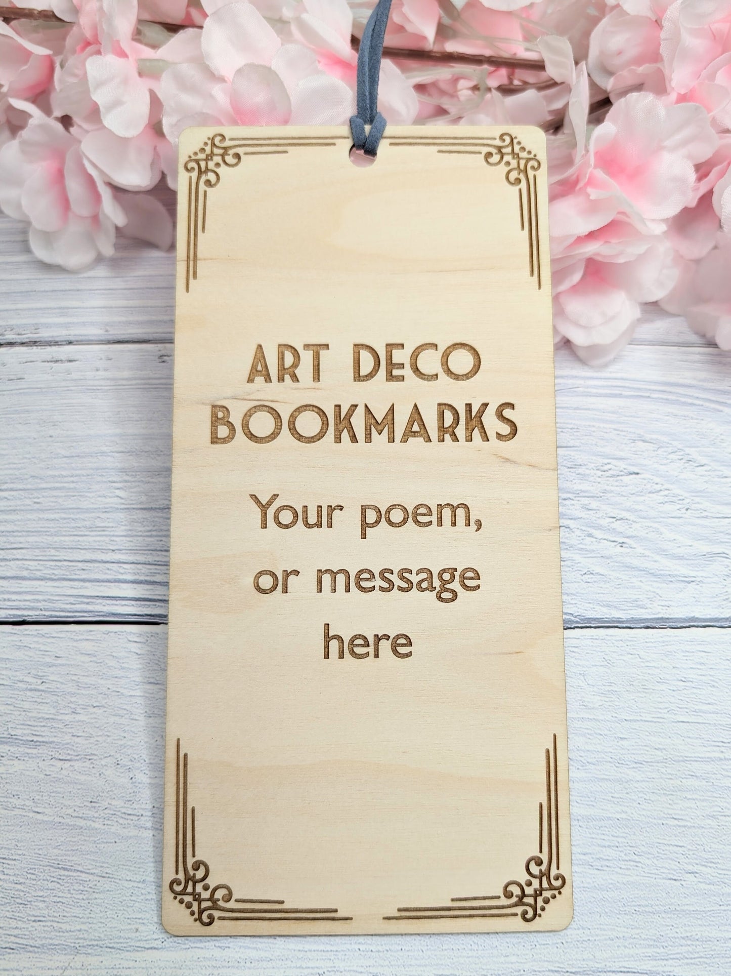 Custom Engraved Bookmark | Art Nouveau Style