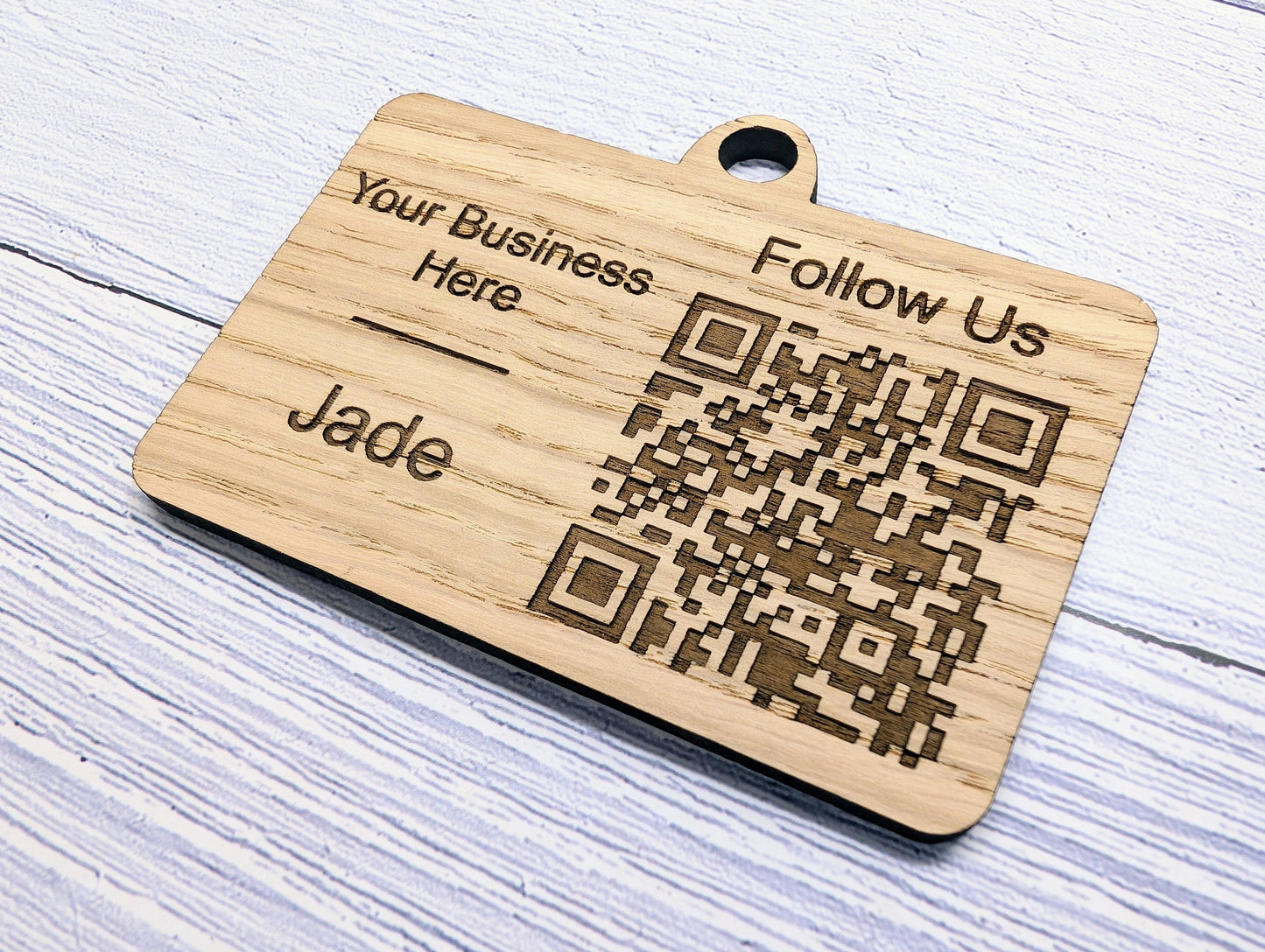 Interactive QR Code Eco-Friendly Name Badges with Eco Lanyards - Personalised Staff Name, Company Name or Logo - Event, Exhibition Badges