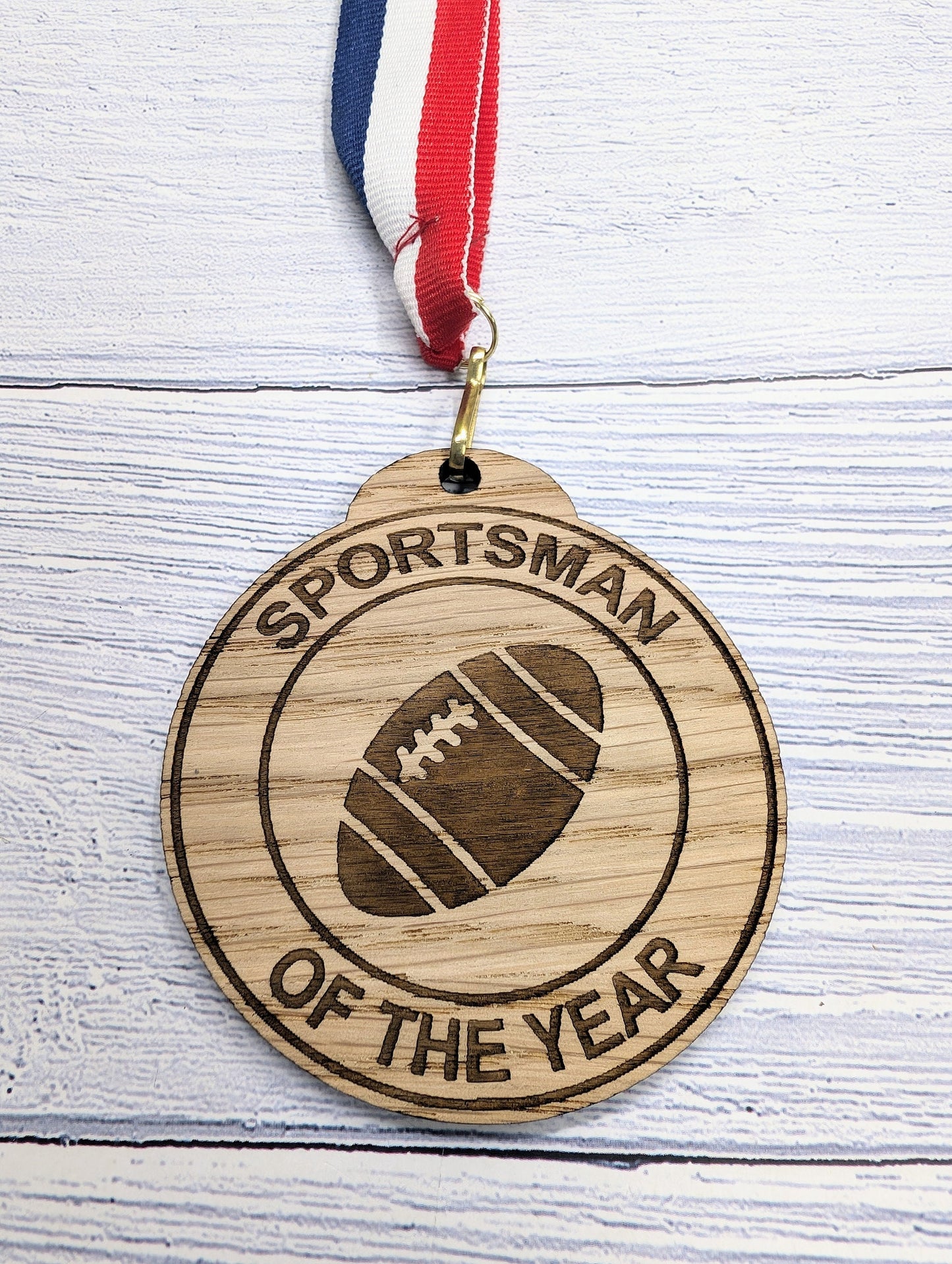 Custom Rugby-Themed Wooden Medals - Personalised Sports Awards for Teams and Clubs