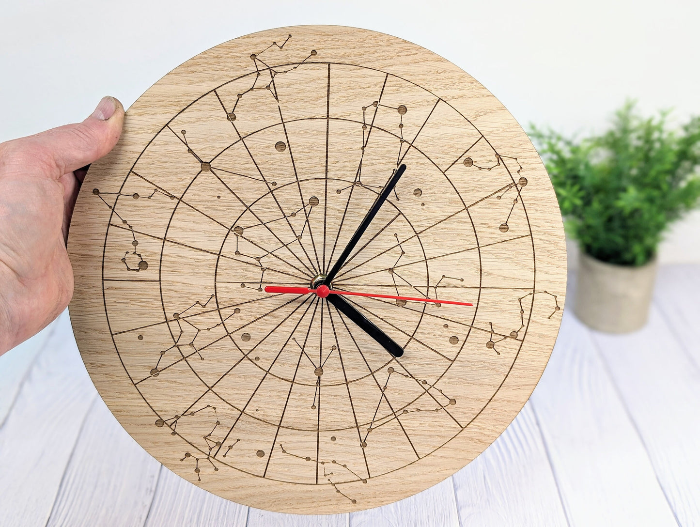 Starry Sky Constellation Wooden Clock - Astronomical Clock