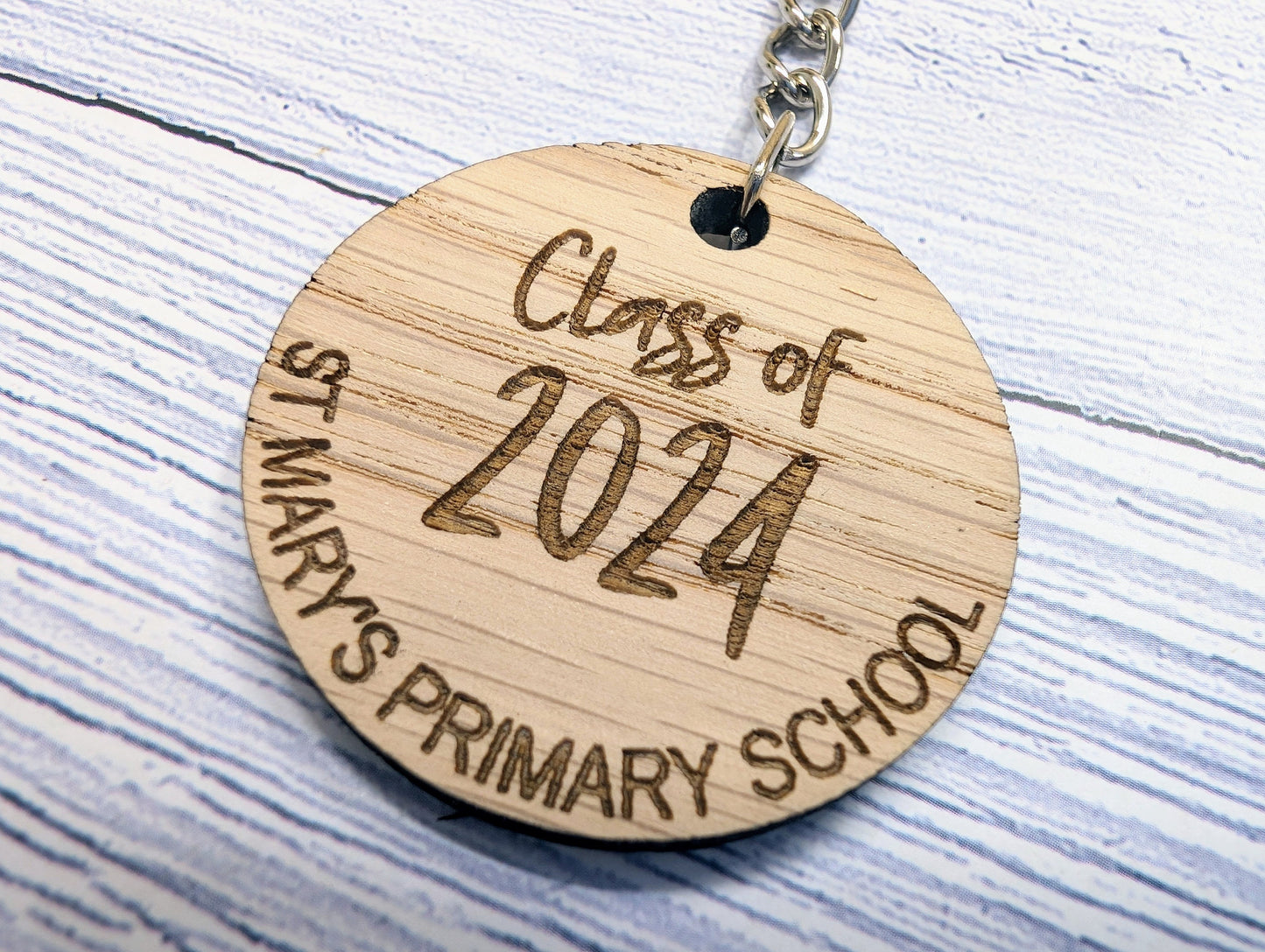 Personalised "Class of" Student Keyrings, School Name, Oak School Key Chains, Students Gifts | Gifts from Teacher, End of Term, End-of-Year