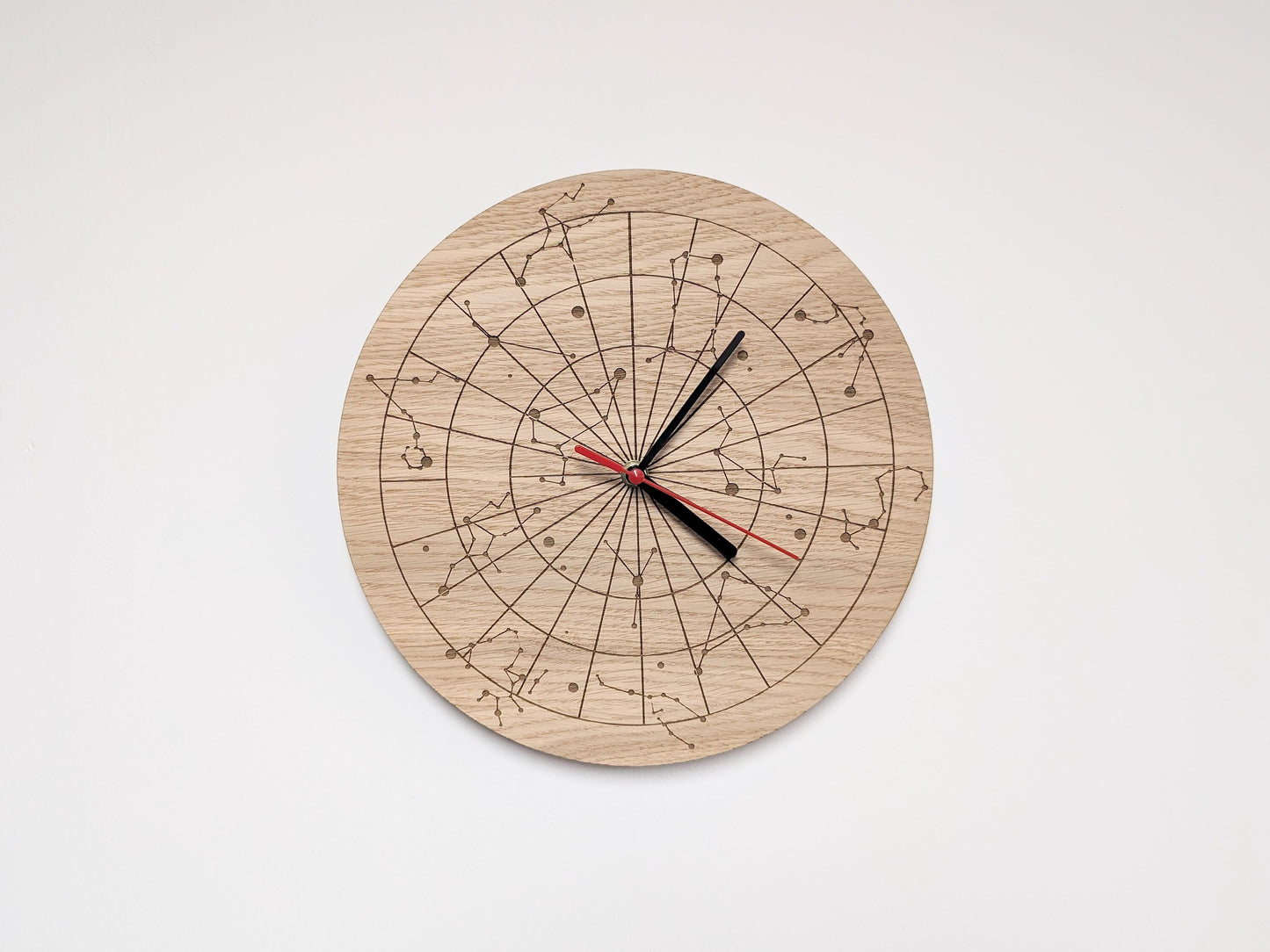 Starry Sky Constellation Wooden Clock - Astronomical Clock