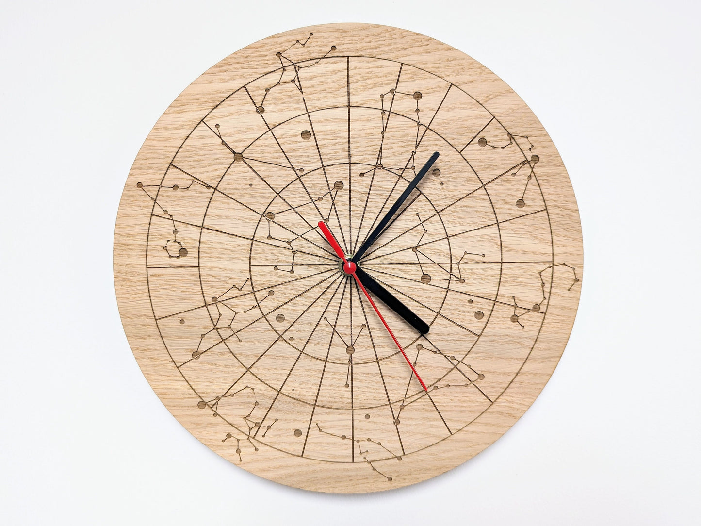 Starry Sky Constellation Wooden Clock - Astronomical Clock