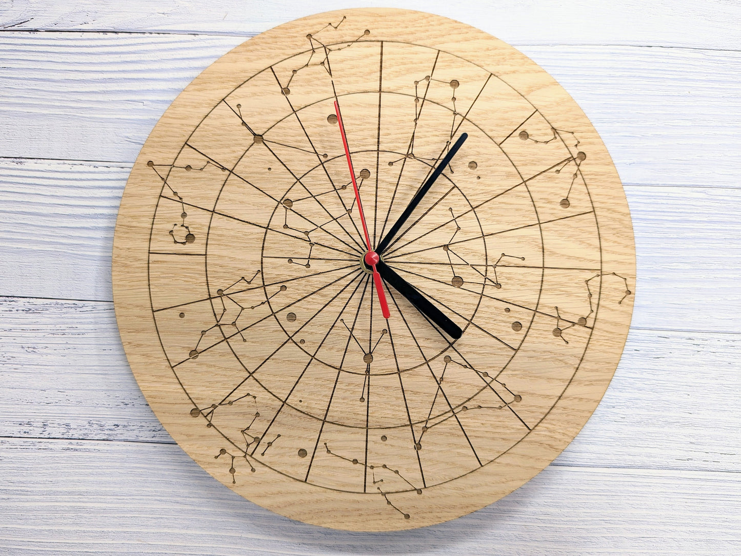 Starry Sky Constellation Wooden Clock - Astronomical Clock