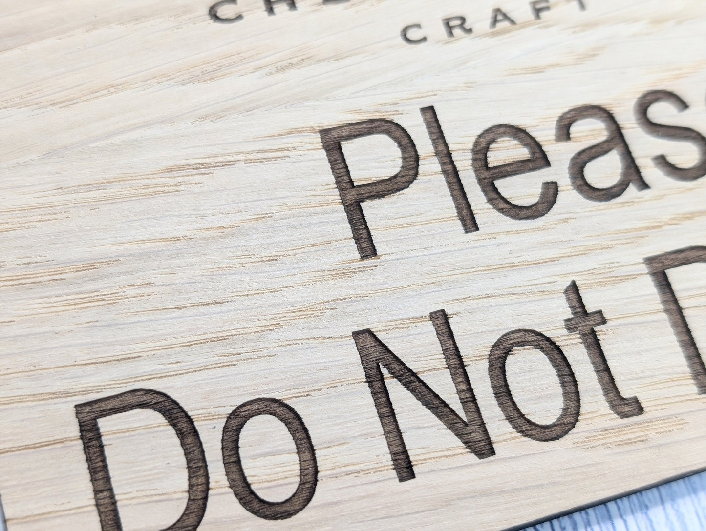 Personalised "Please Do Not Disturb" Hanging Sign - 4 Sizes, Add Your Text or Logo, Personalised Wooden Hanging Sign, Door Sign